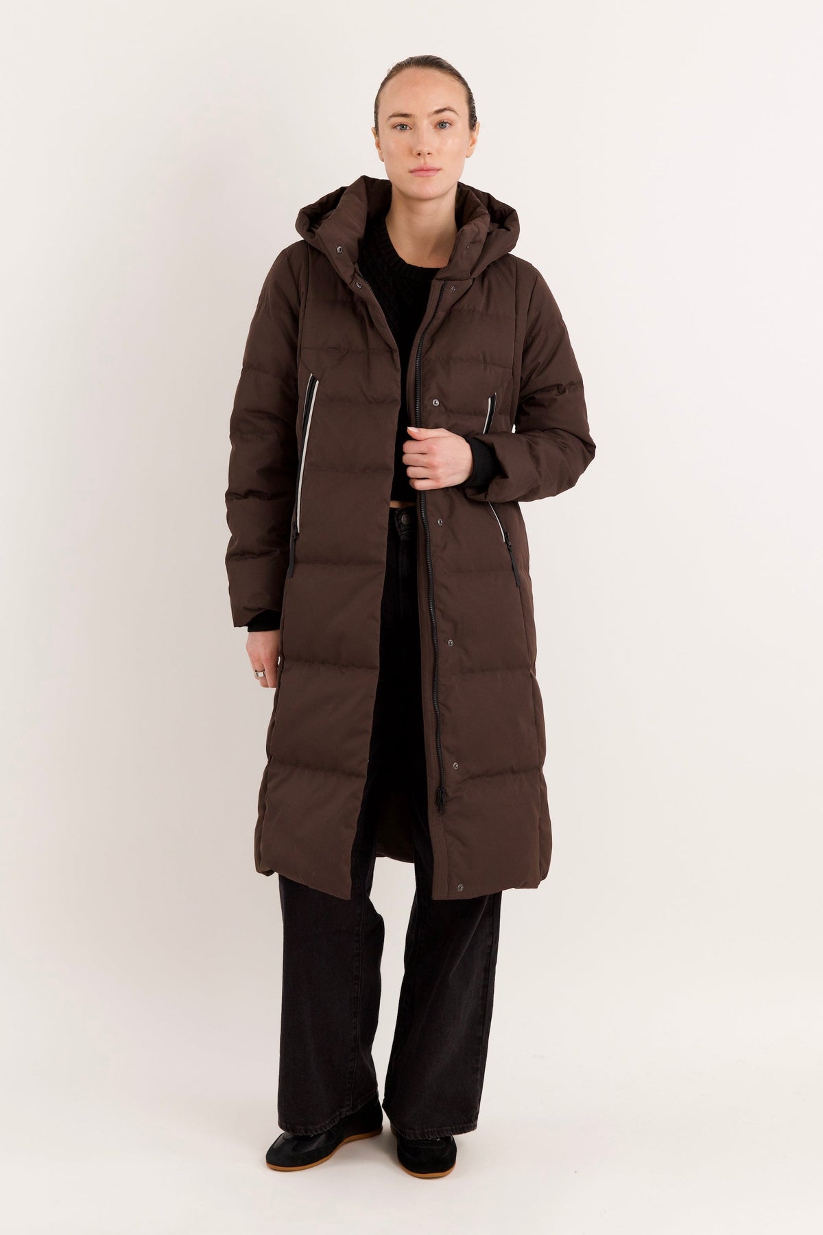 Knee Length Thickened Down Jacket