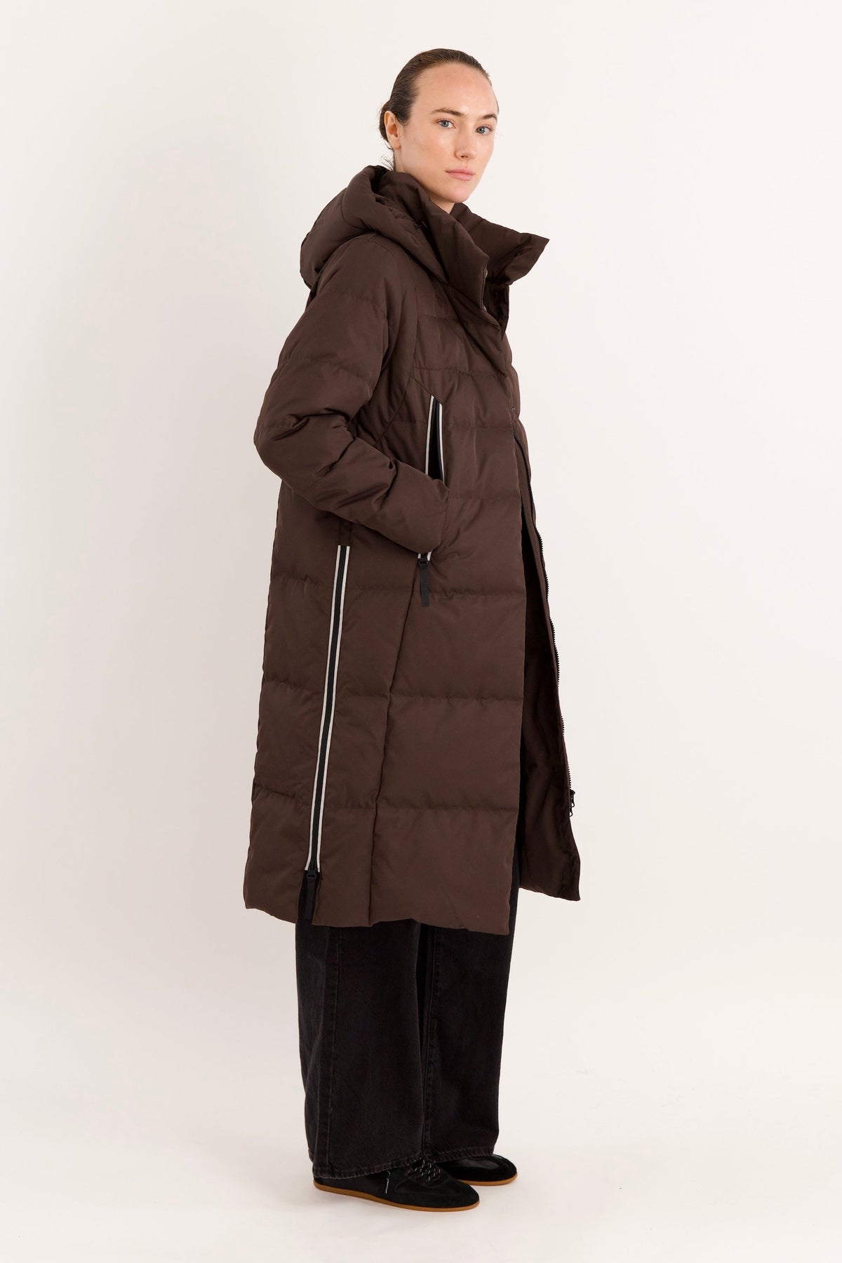 Knee Length Thickened Down Jacket