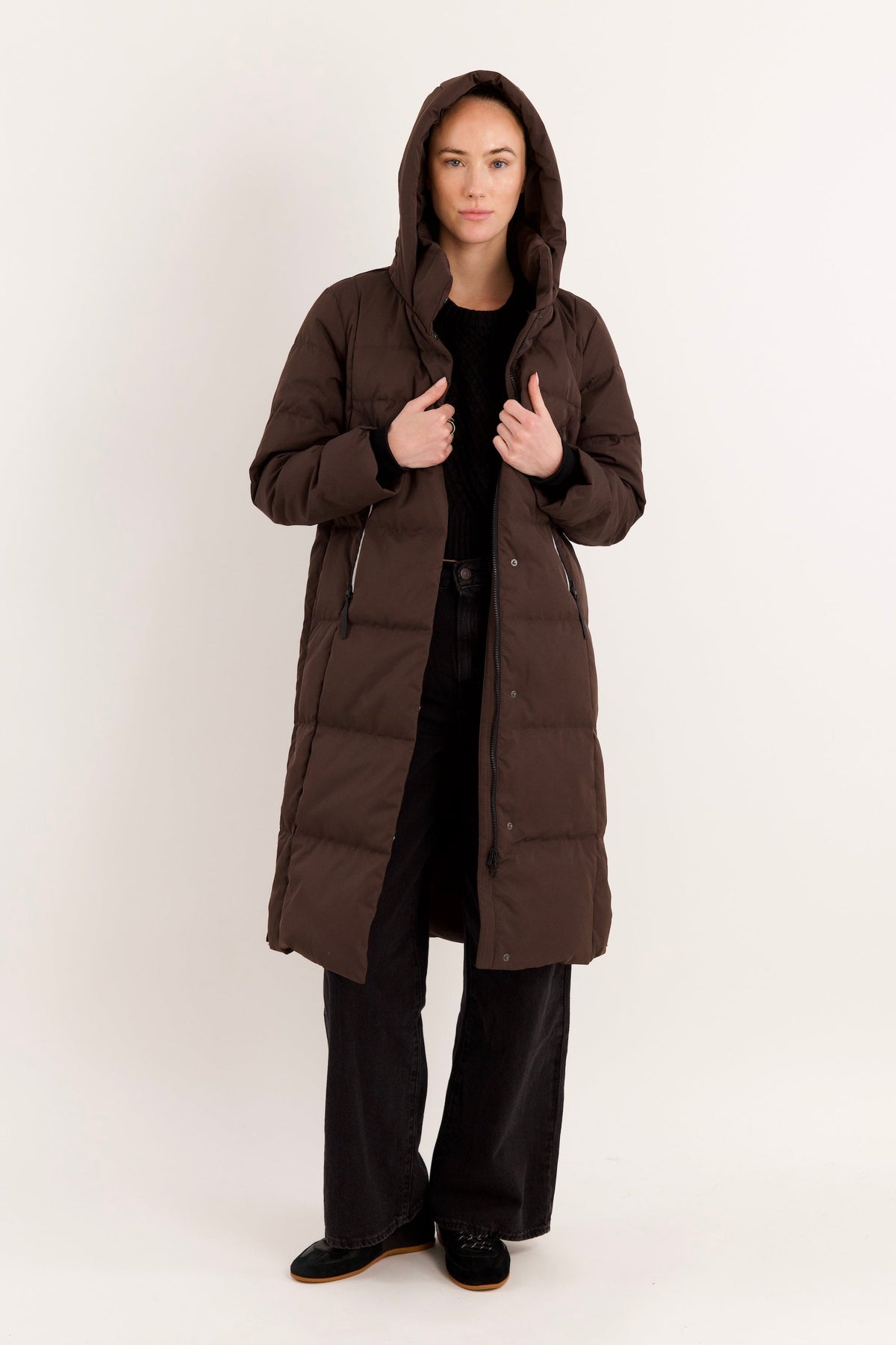 Knee Length Thickened Down Jacket