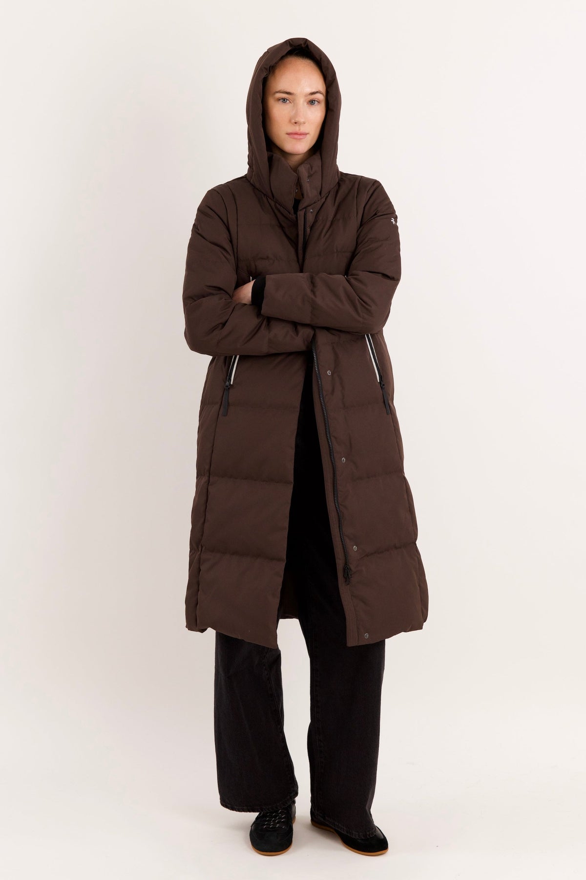 Knee Length Thickened Down Jacket