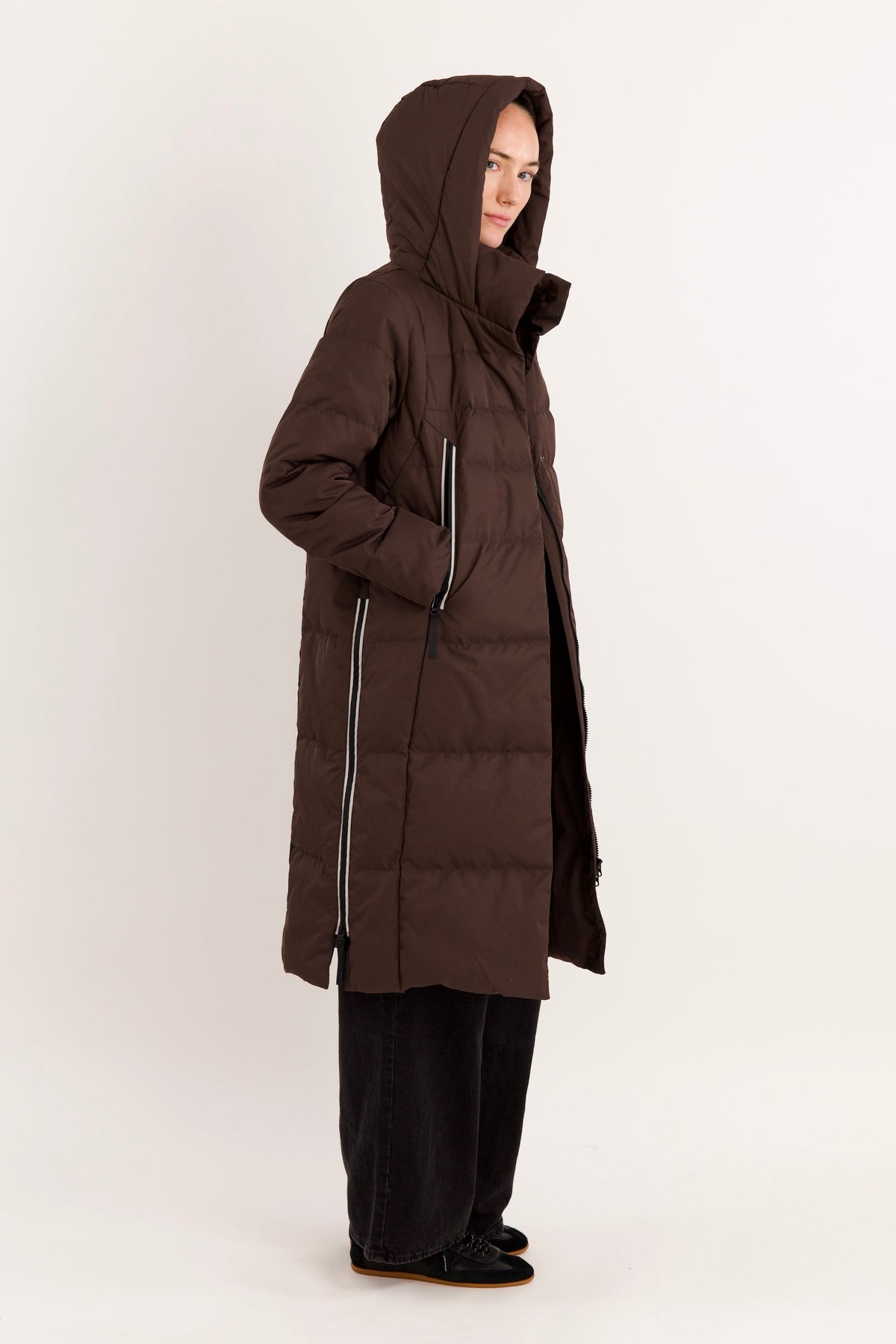Knee Length Thickened Down Jacket