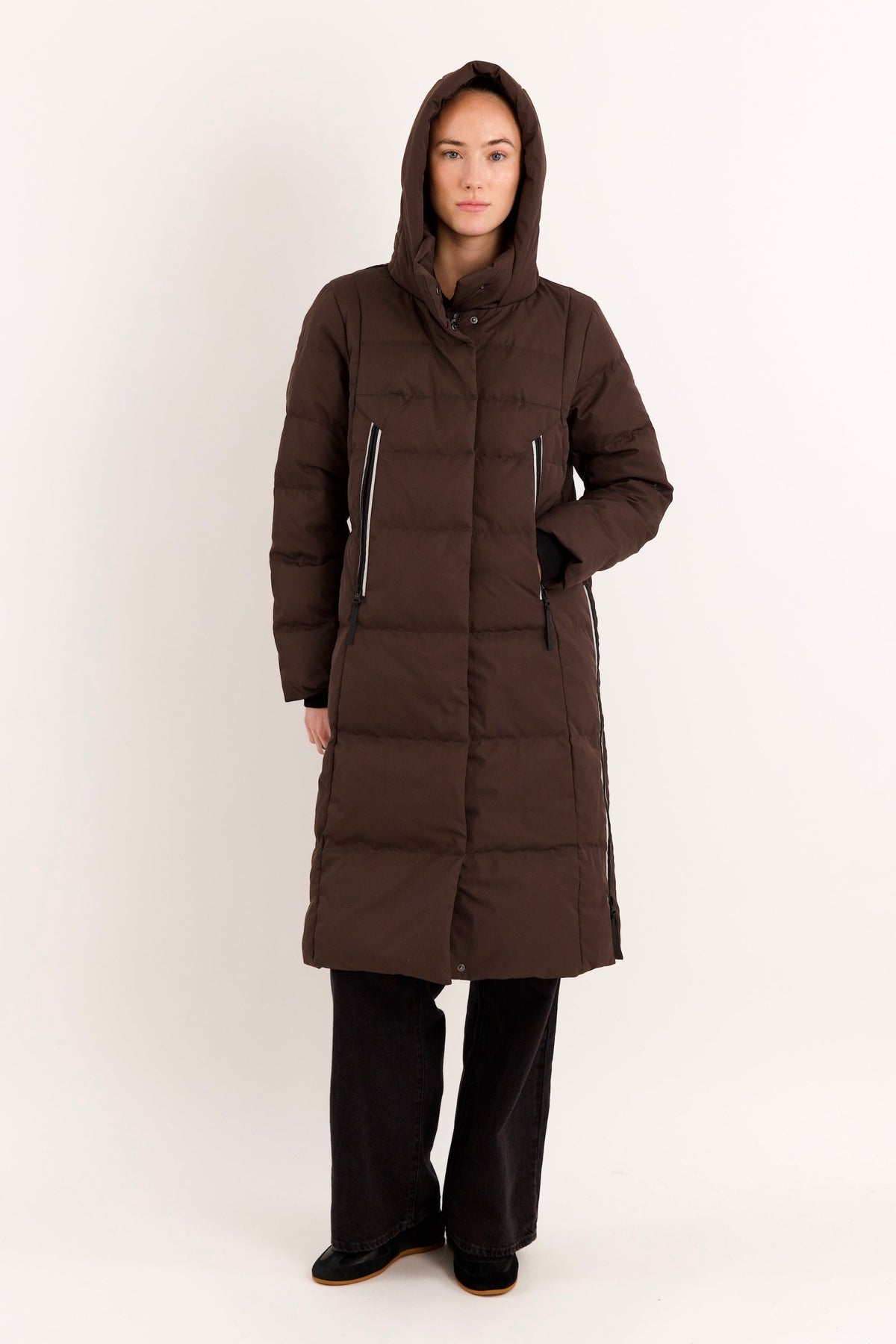 Knee Length Thickened Down Jacket