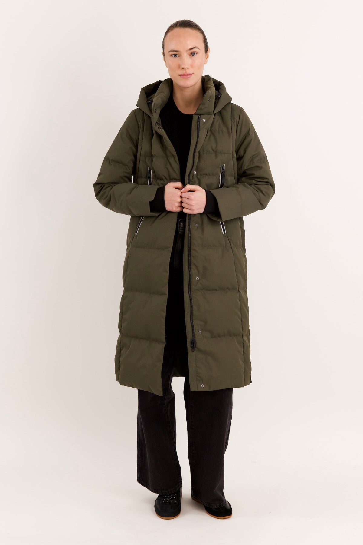 Knee Length Thickened Down Jacket