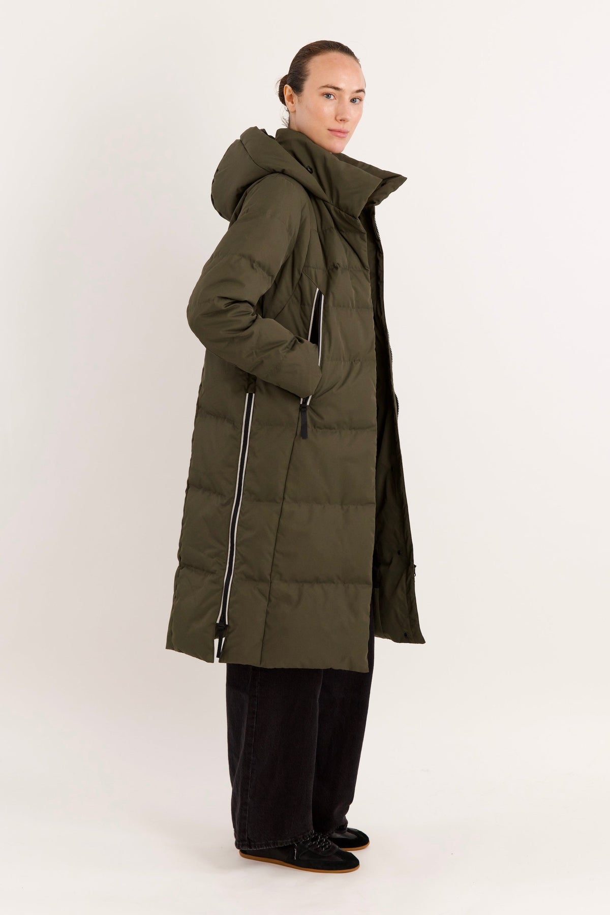 Knee Length Thickened Down Jacket