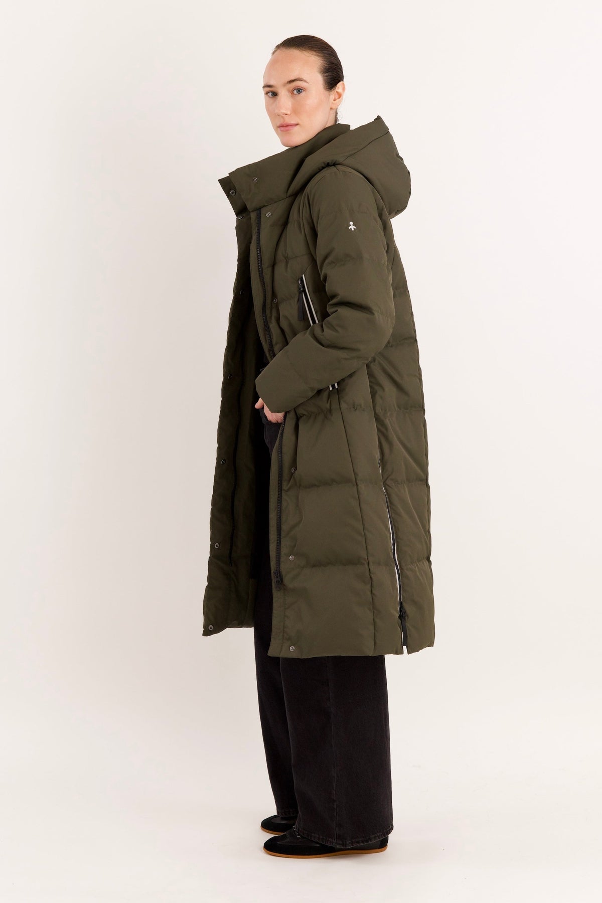 Knee Length Thickened Down Jacket