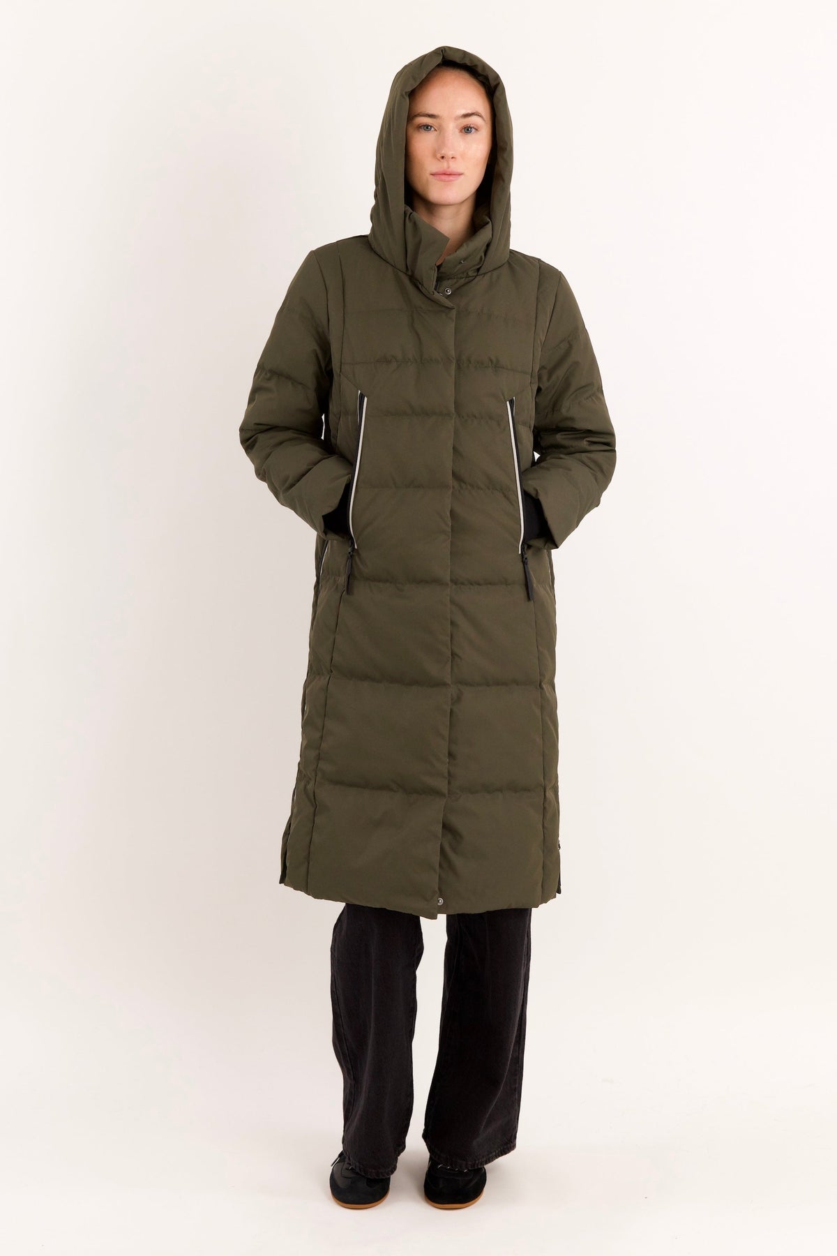 Knee Length Thickened Down Jacket