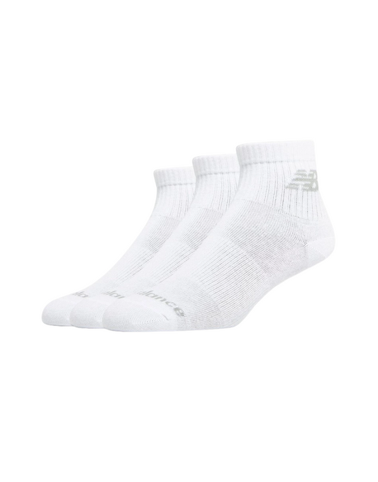 Mid Crew Socks 3 Pack : White