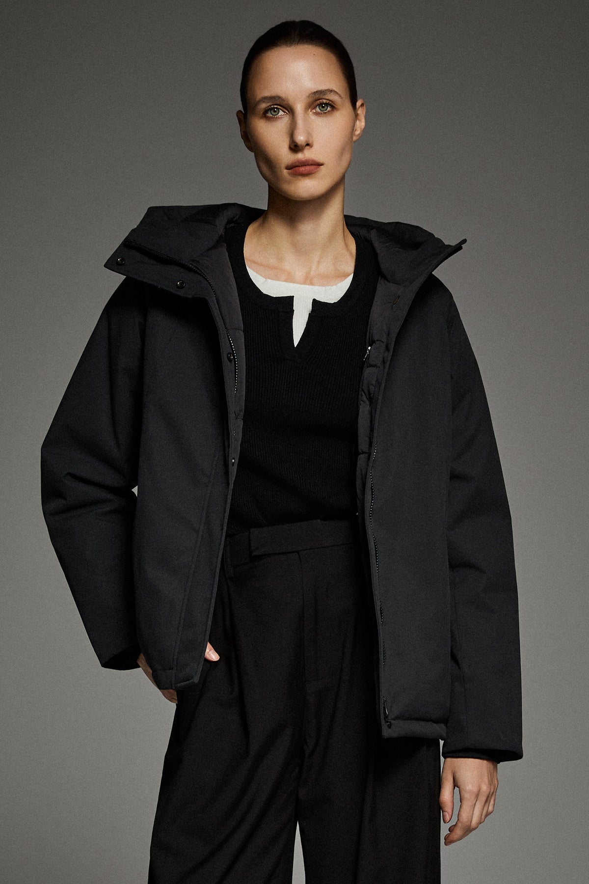 Lightweight Cropped Everyday Parka Jacket