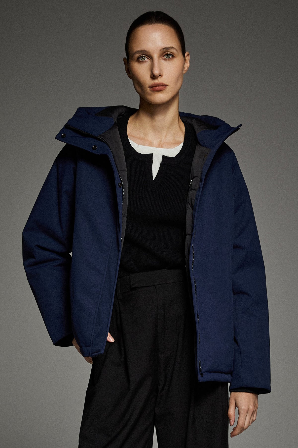 Lightweight Cropped Everyday Parka Jacket