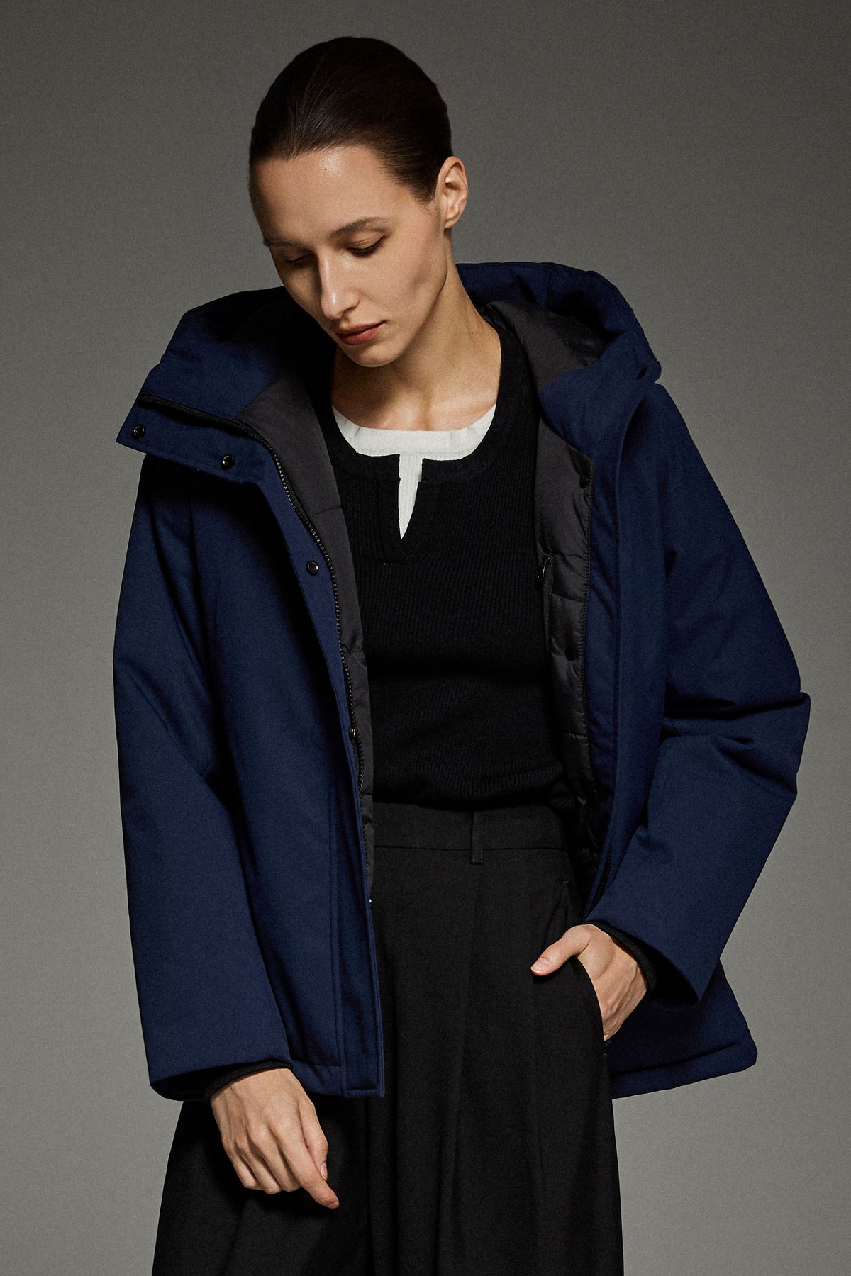 Lightweight Cropped Everyday Parka Jacket
