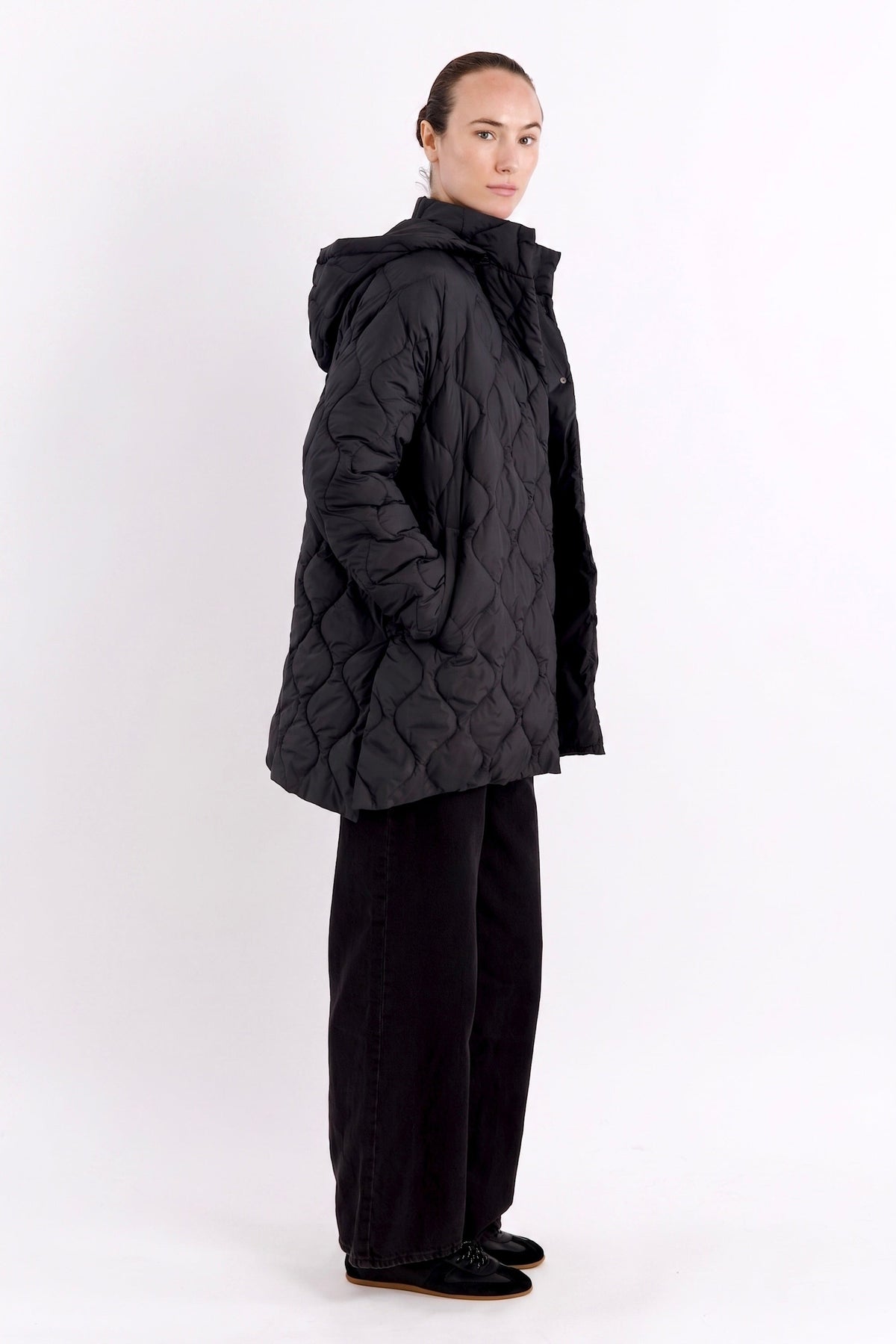 Oversized Quilted Lightweight Down Puffer Jacket