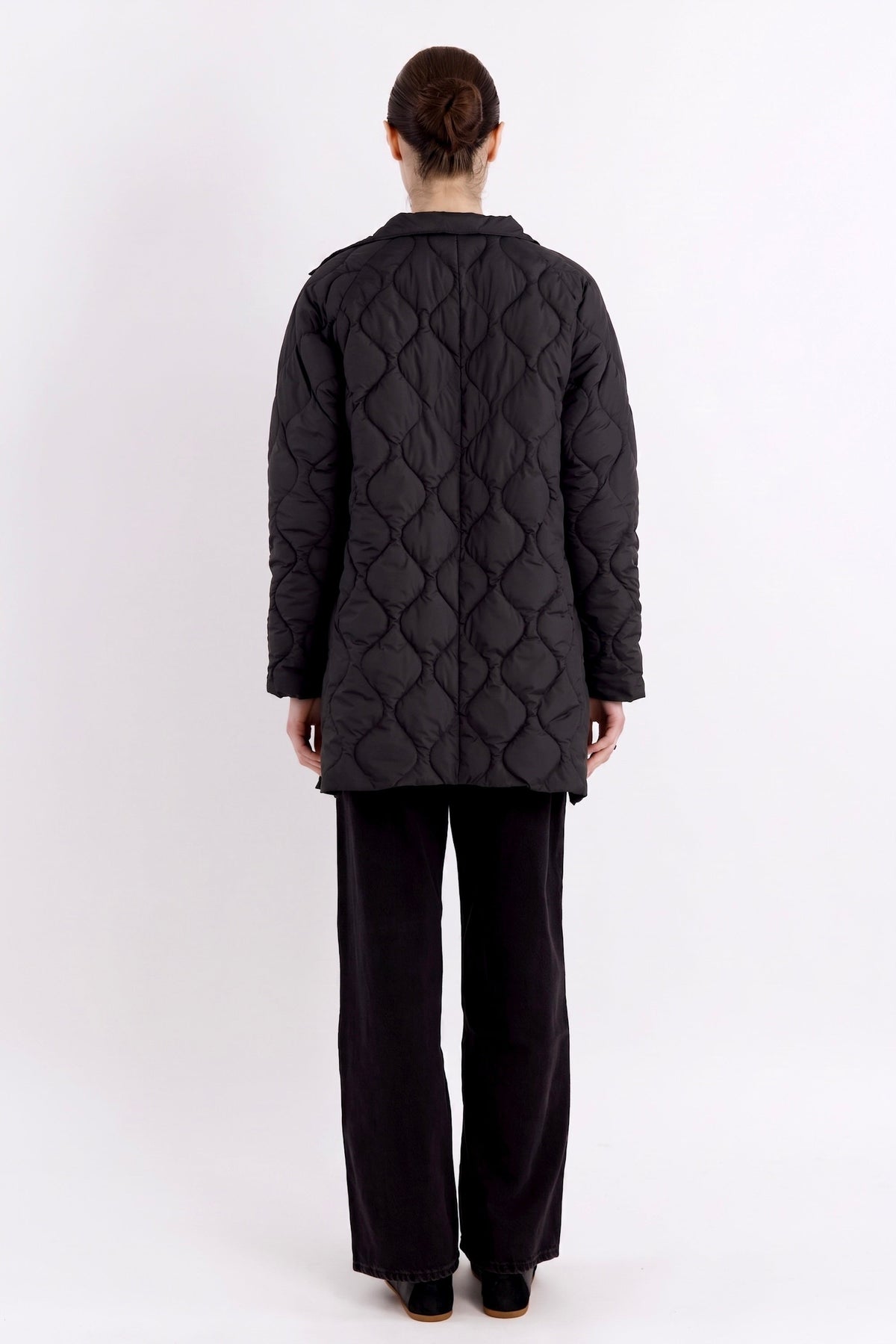 Oversized Quilted Lightweight Down Puffer Jacket