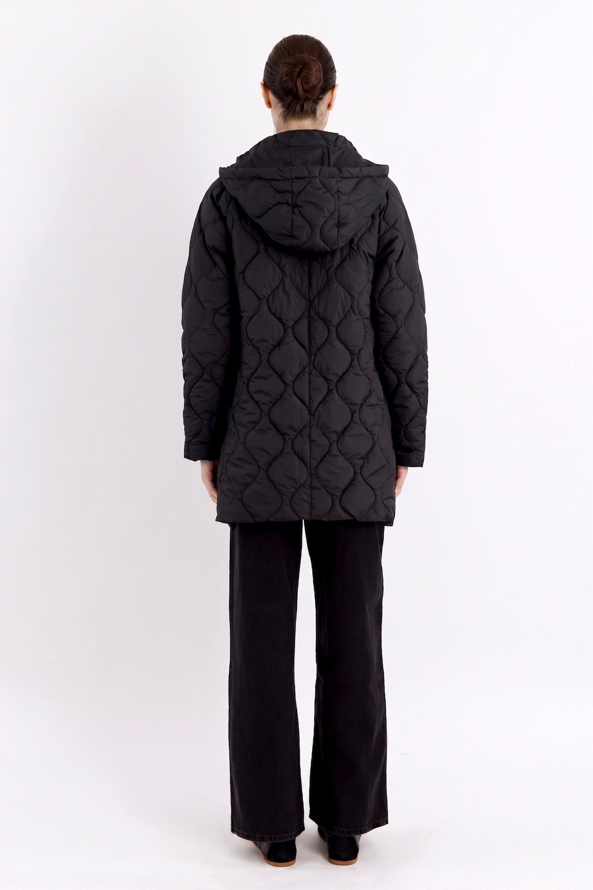 Oversized Quilted Lightweight Down Puffer Jacket