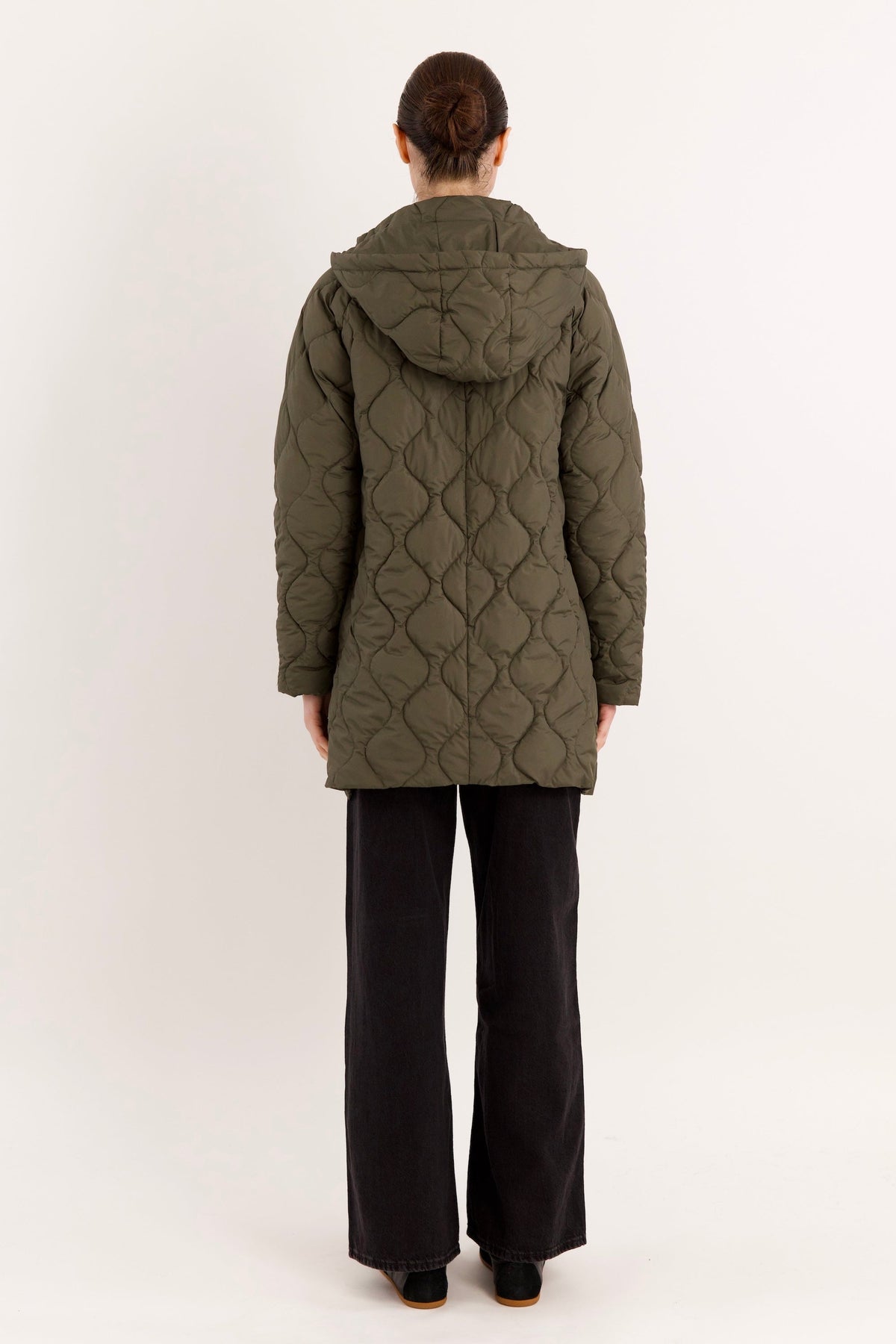 Oversized Quilted Lightweight Down Puffer Jacket