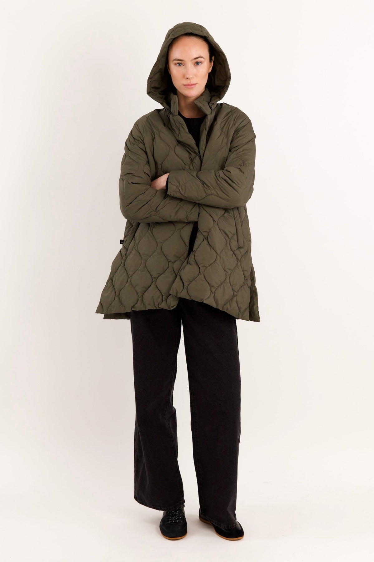 Oversized Quilted Lightweight Down Puffer Jacket