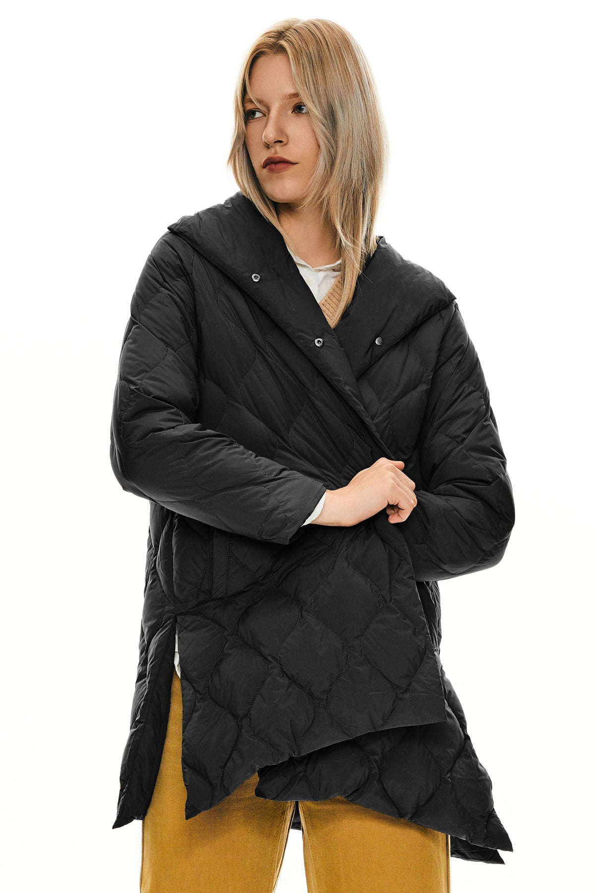 Oversized Quilted Lightweight Down Puffer Jacket