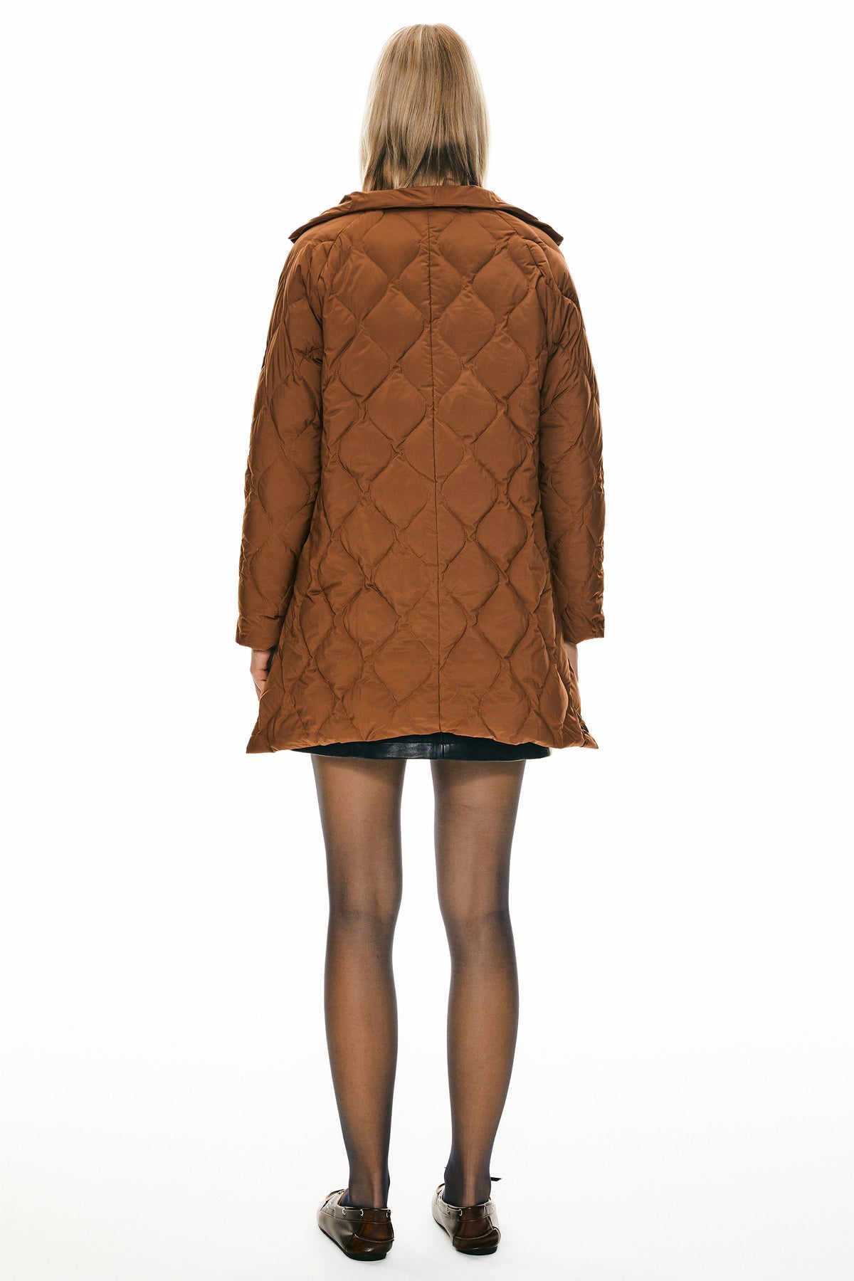Oversized Quilted Lightweight Down Puffer Jacket