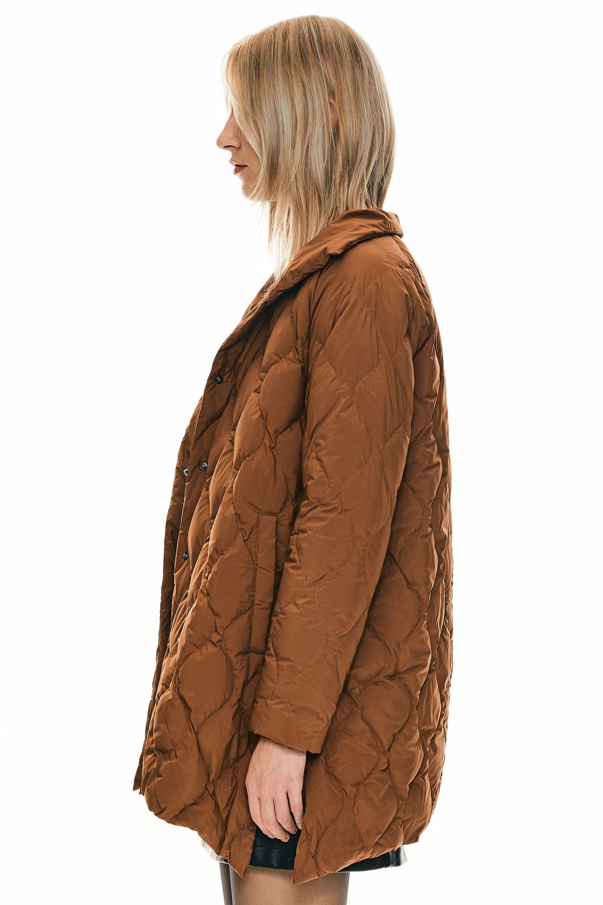 Oversized Quilted Lightweight Down Puffer Jacket