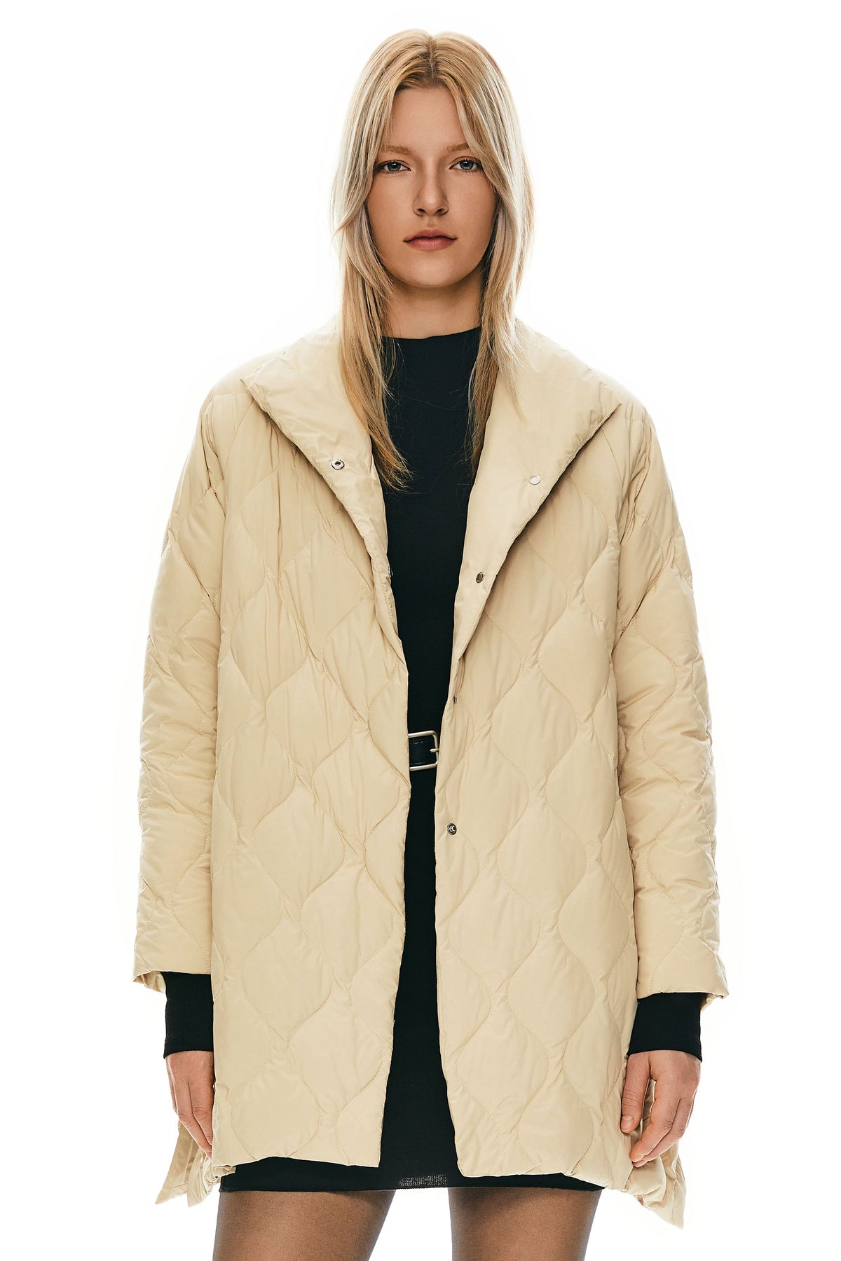 Oversized Quilted Lightweight Down Puffer Jacket