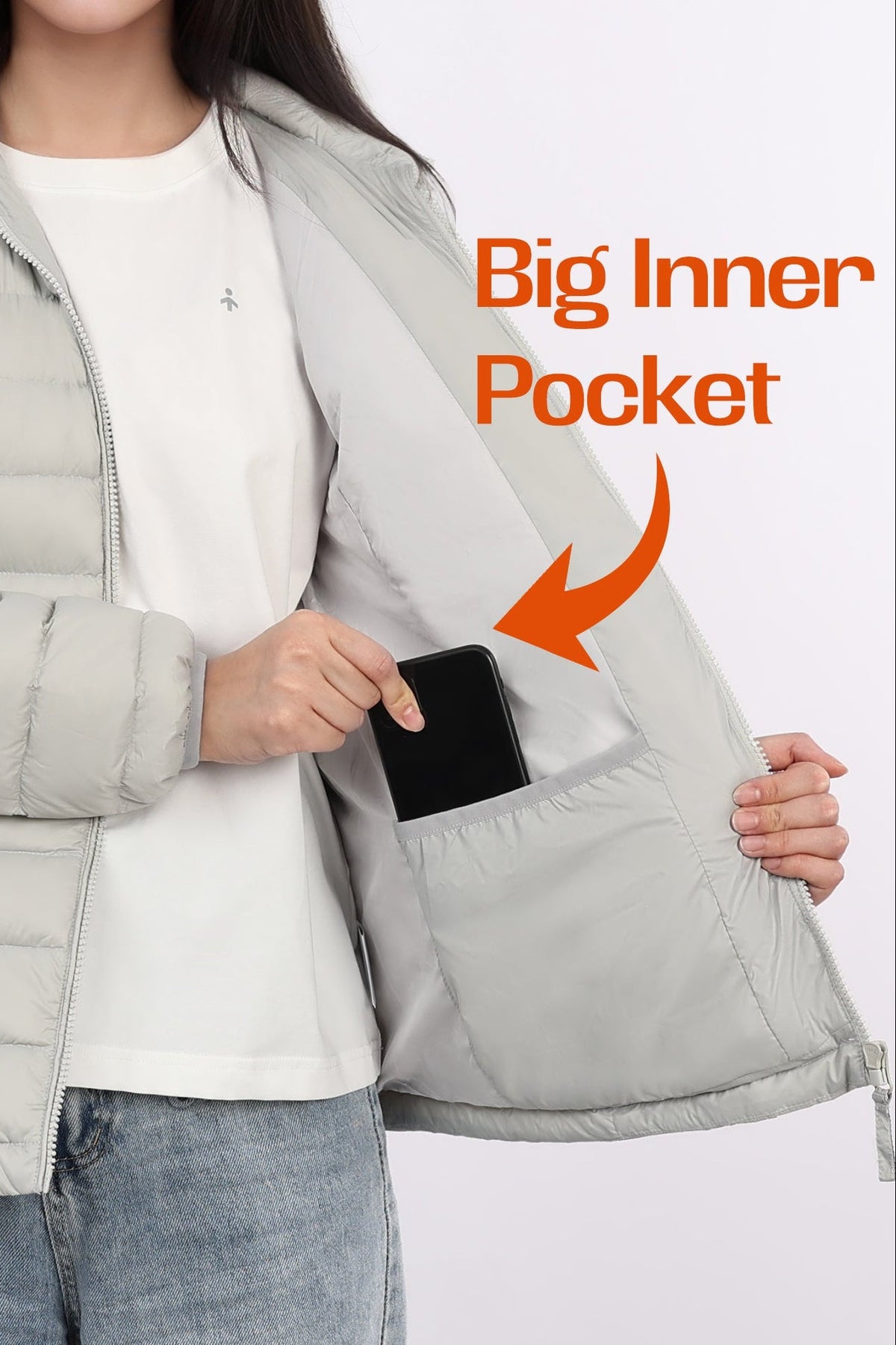 Lightweight Quilted Packable Down Jacket