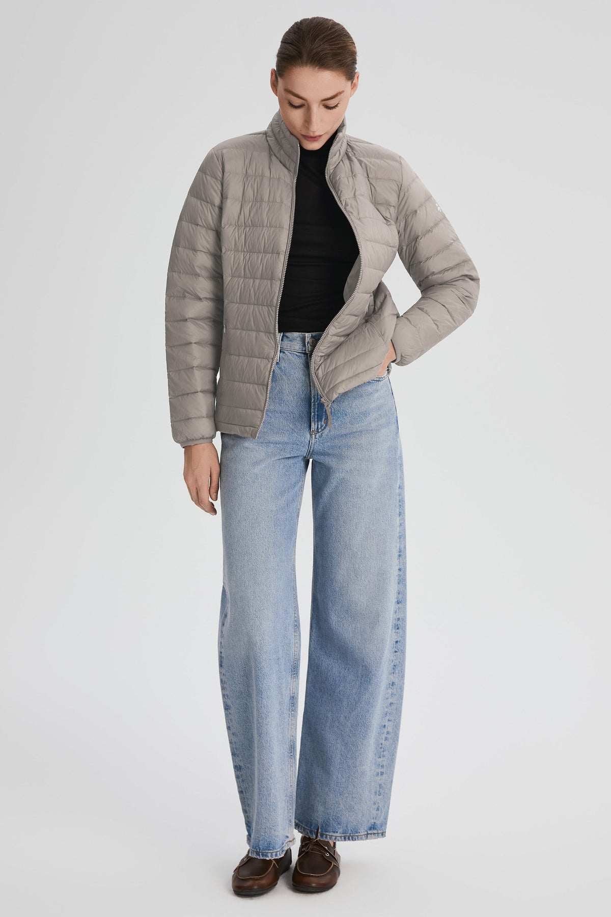 Lightweight Quilted Packable Down Jacket