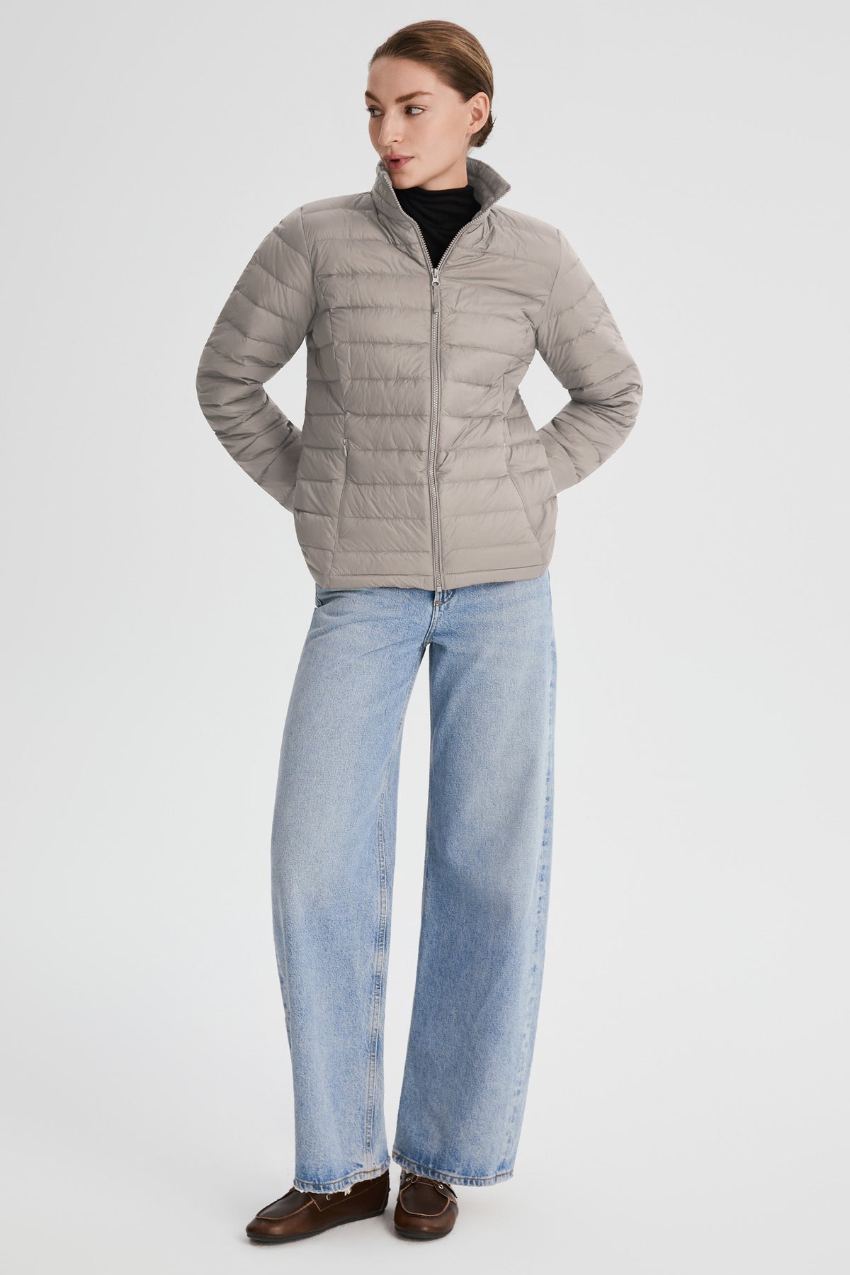 Lightweight Quilted Packable Down Jacket