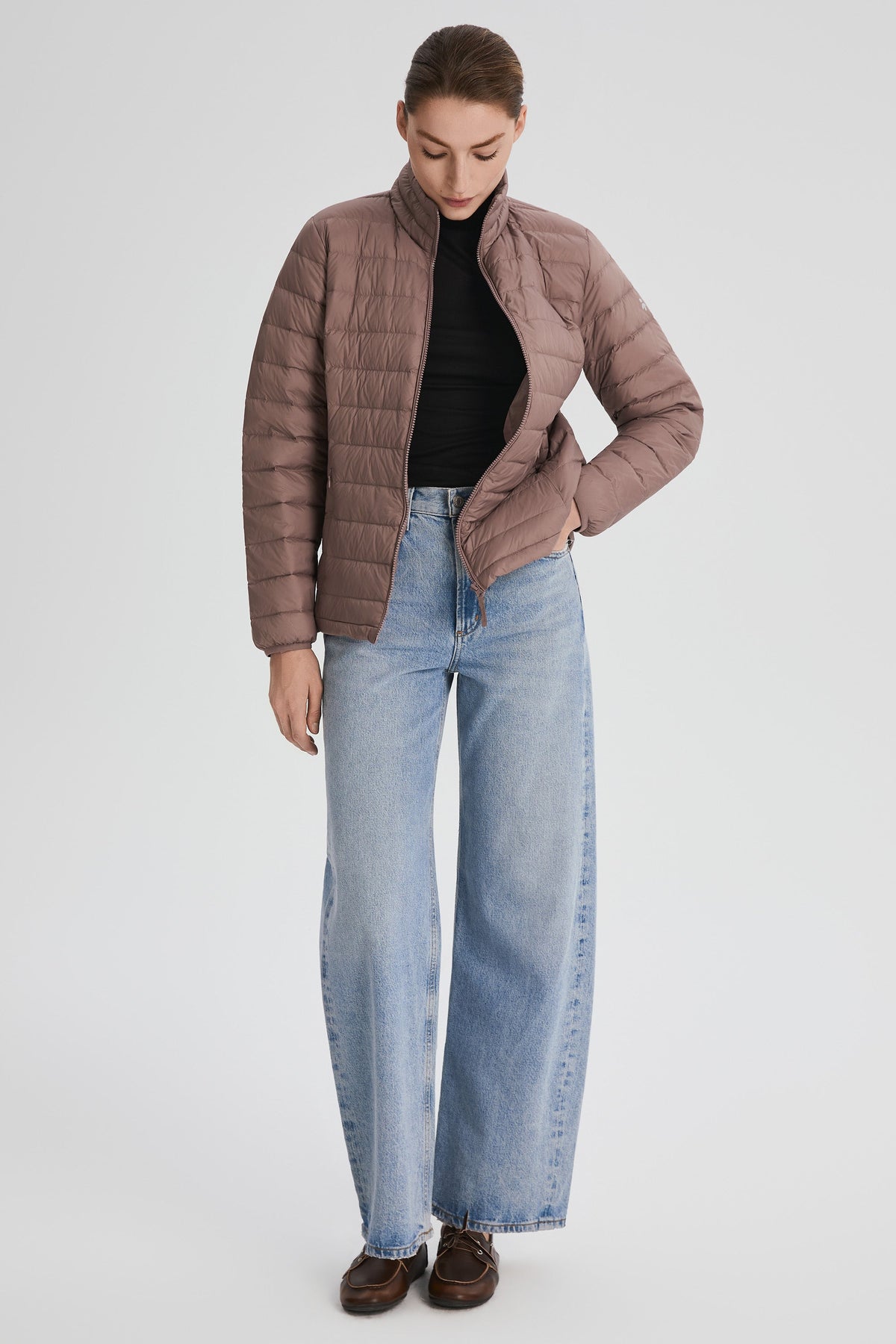 Lightweight Quilted Packable Down Jacket