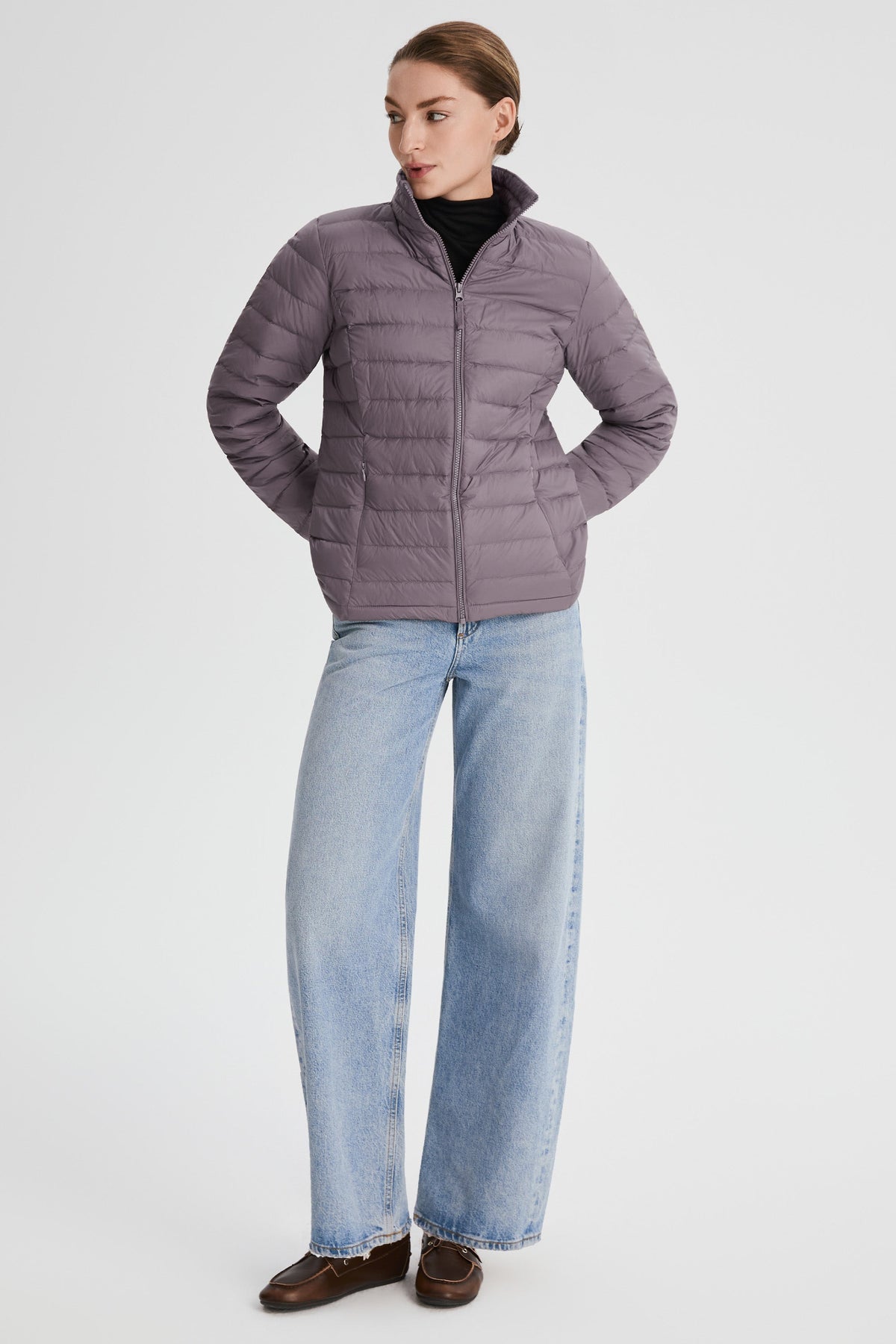 Lightweight Quilted Packable Down Jacket