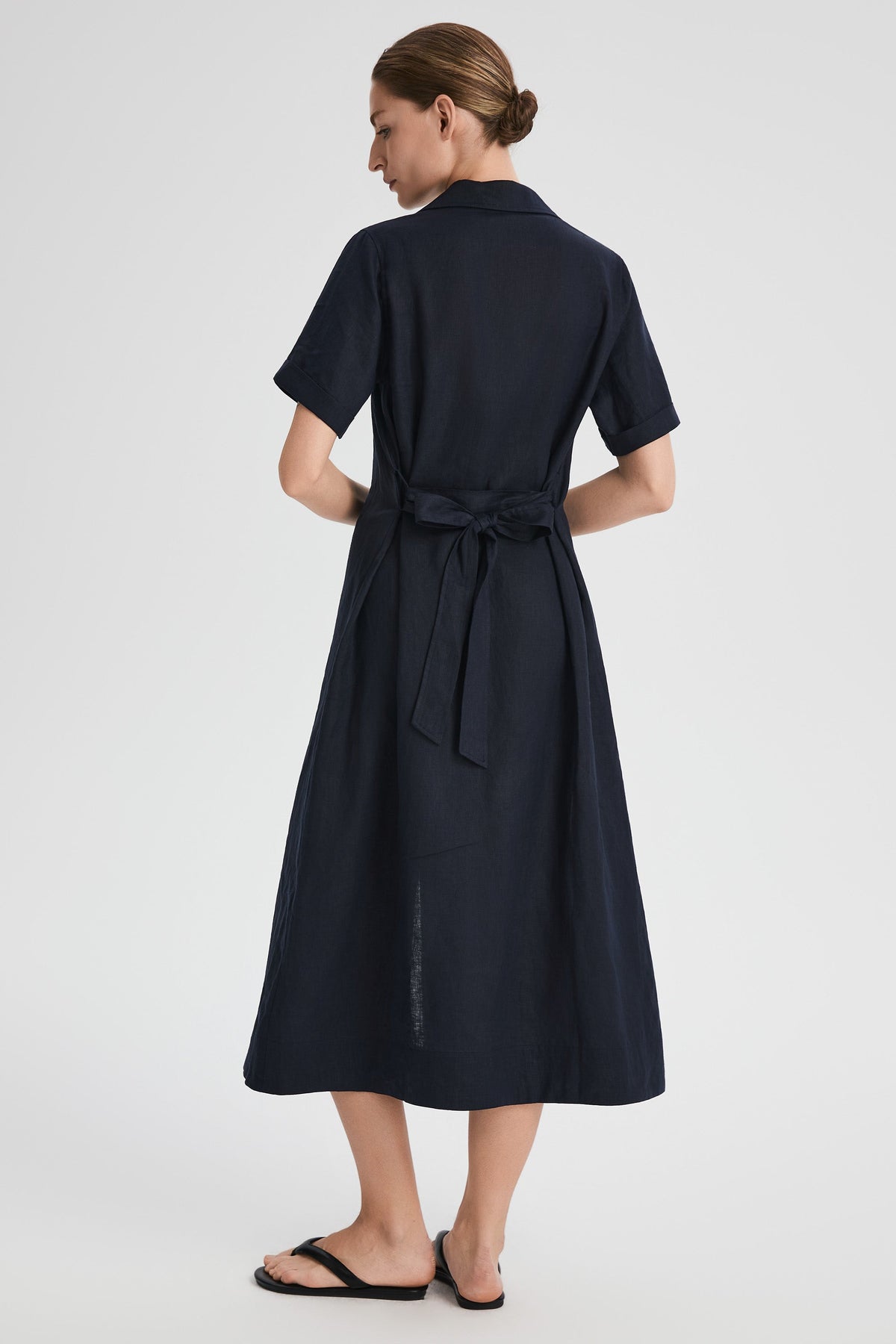 Classic Linen Maxi Dress