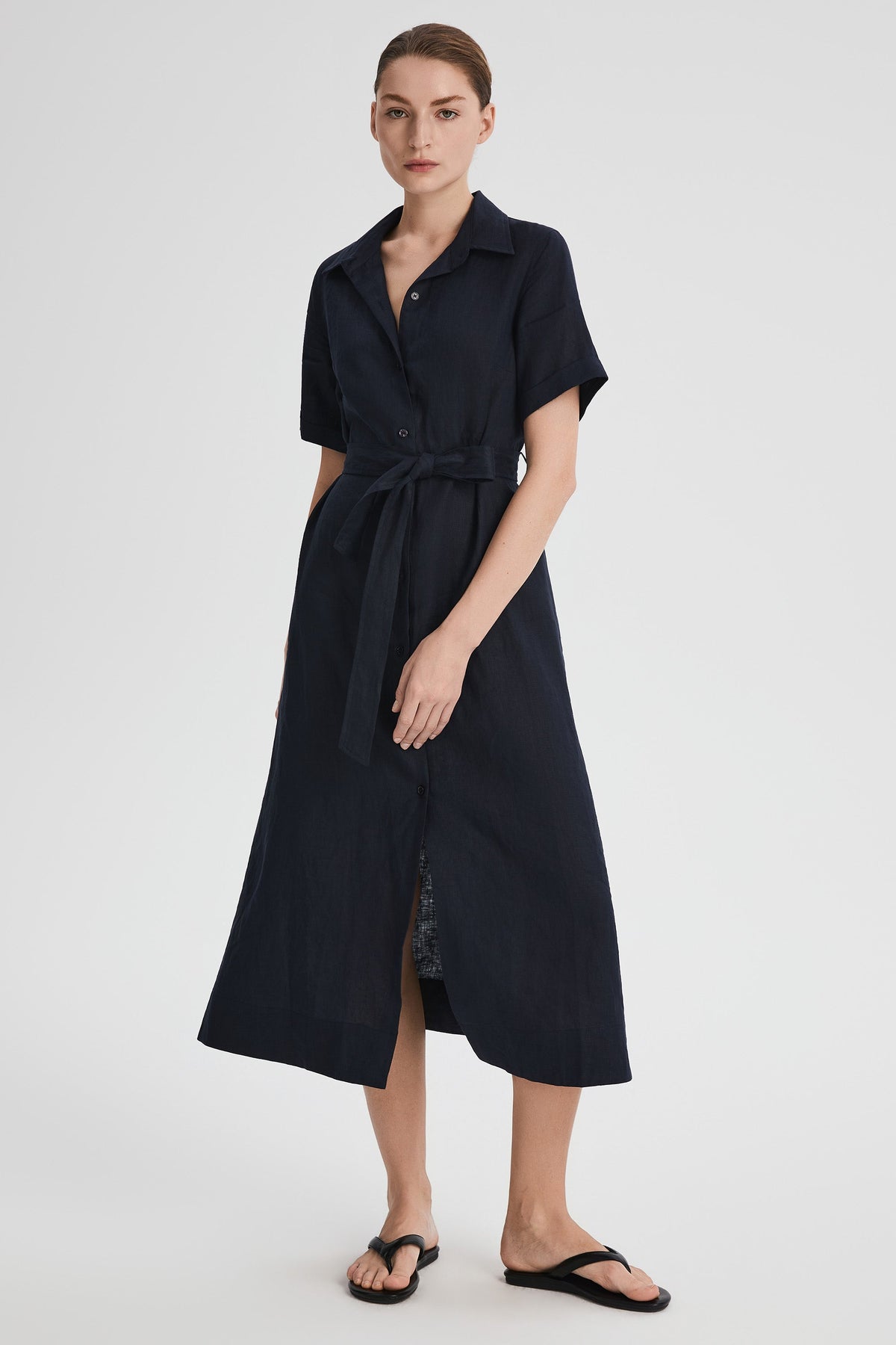 Classic Linen Maxi Dress