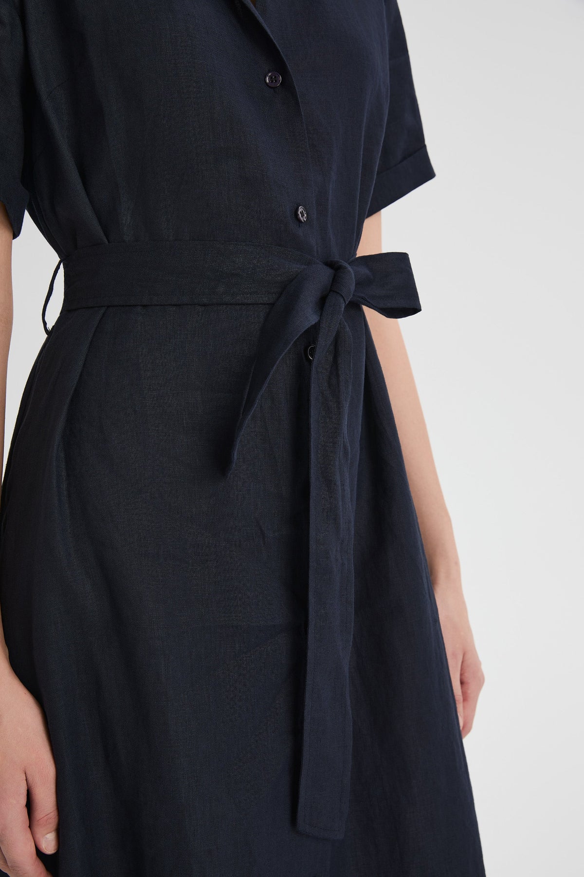 Classic Linen Maxi Dress