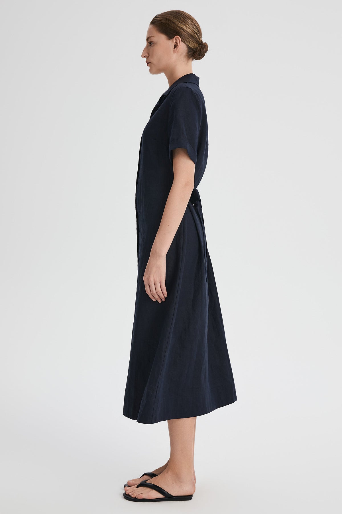 Classic Linen Maxi Dress
