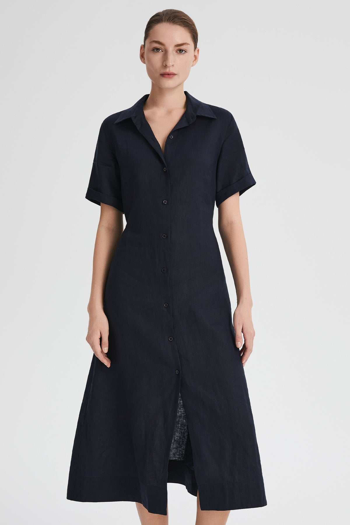 Classic Linen Maxi Dress