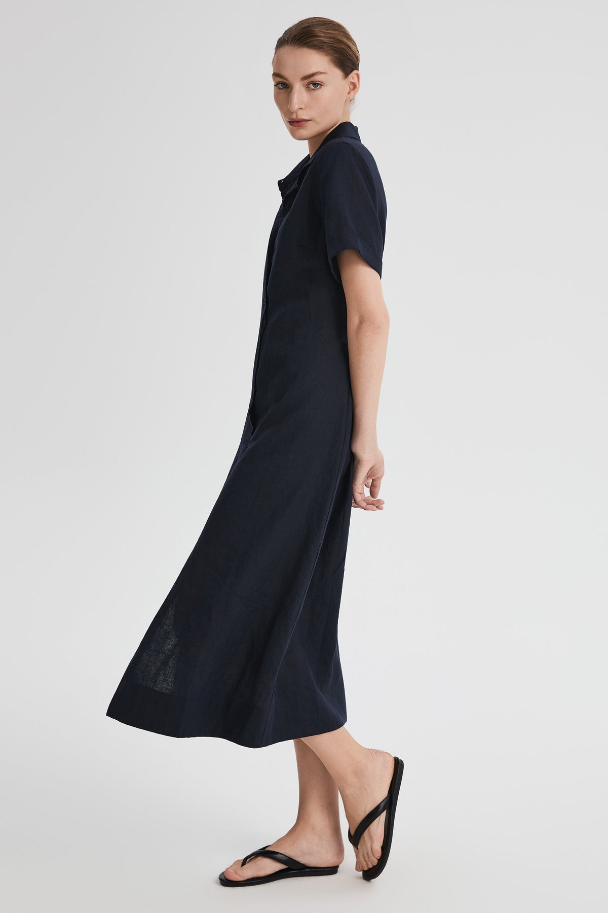 Classic Linen Maxi Dress