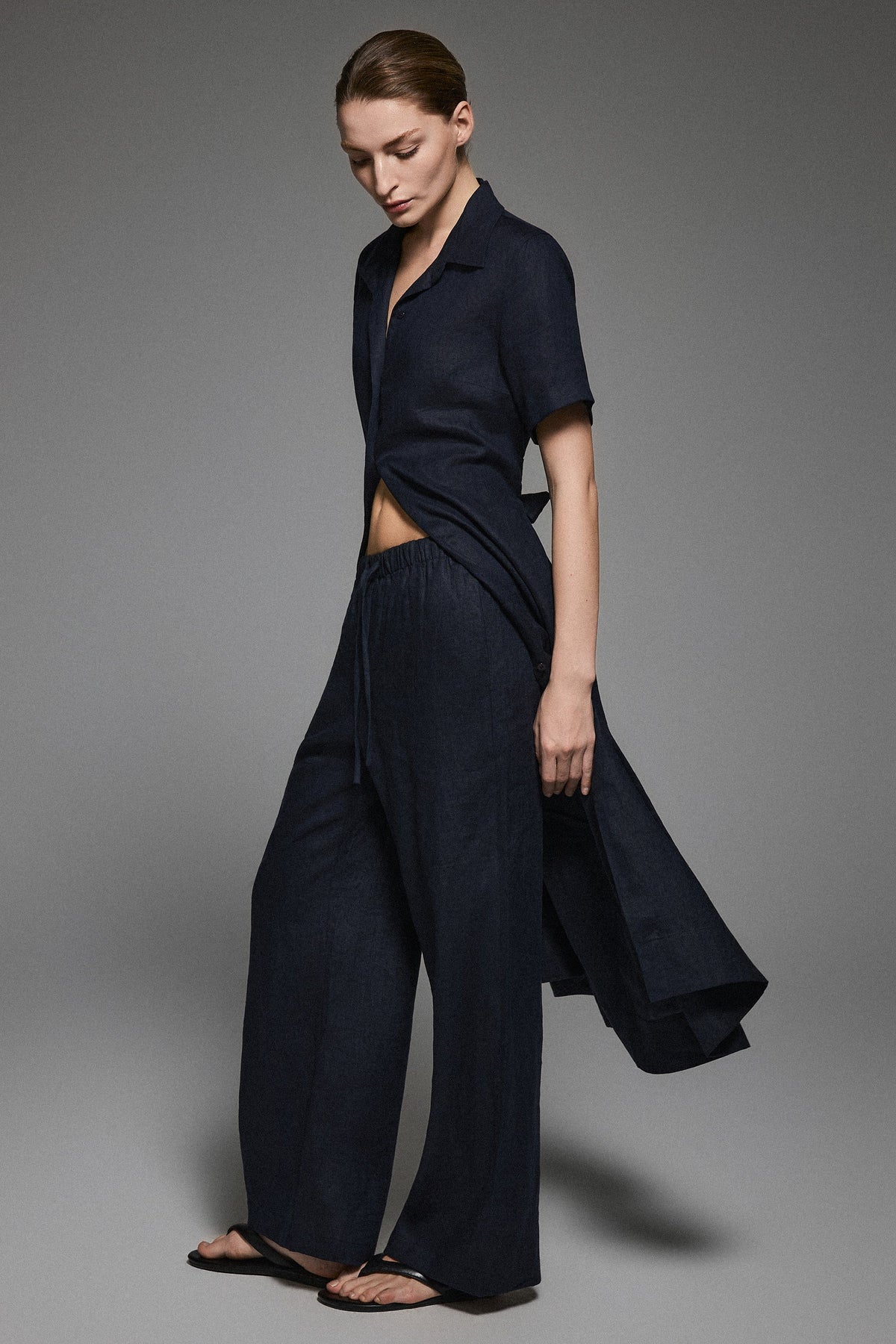 Classic Linen Maxi Dress