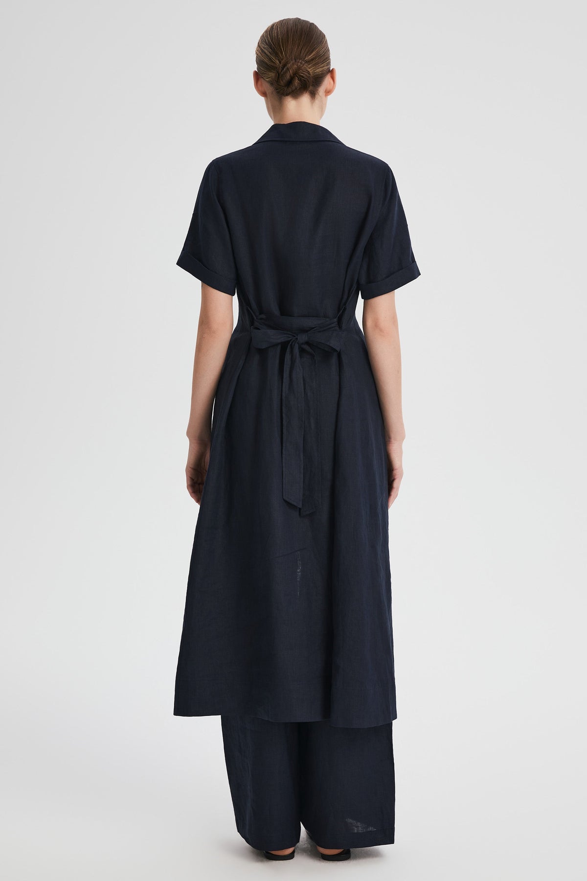Classic Linen Maxi Dress