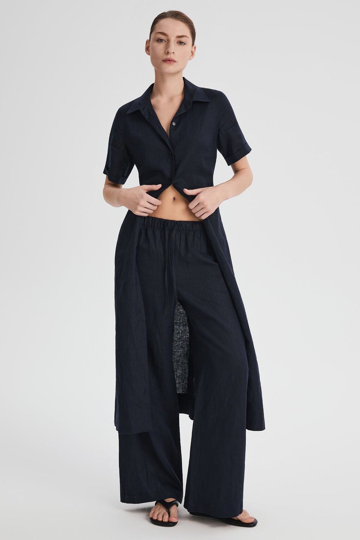 Classic Linen Maxi Dress