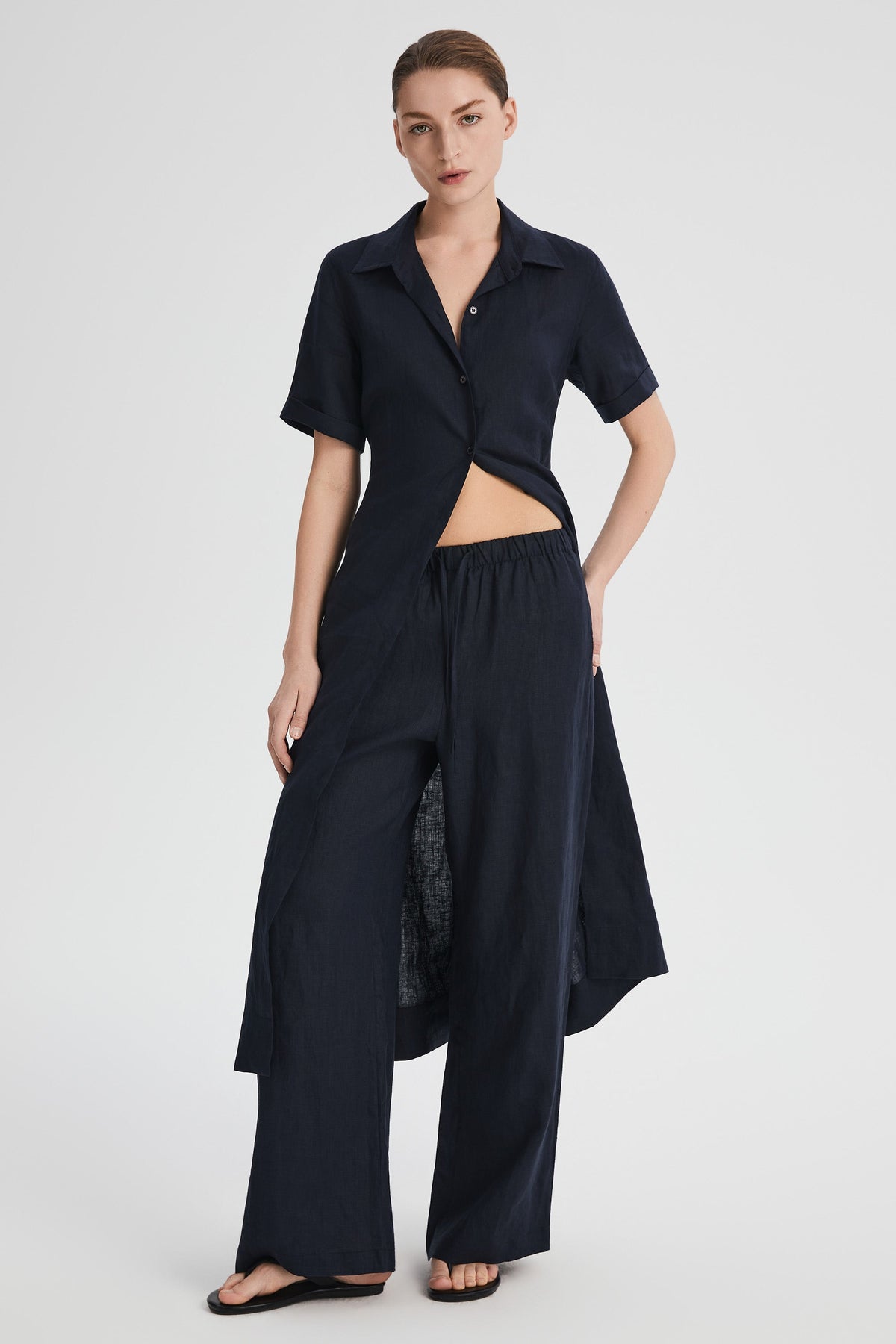 Classic Linen Maxi Dress