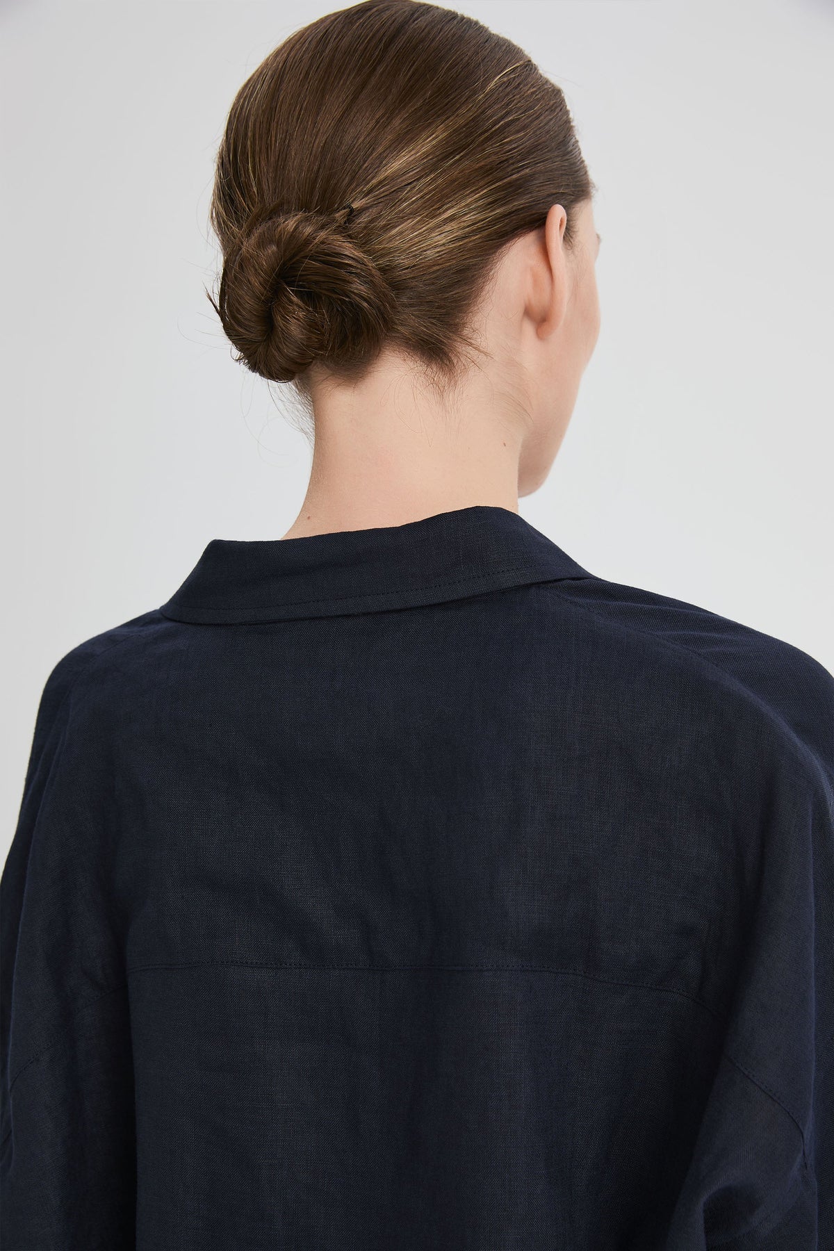 Oversized Linen Button-Up Shirt