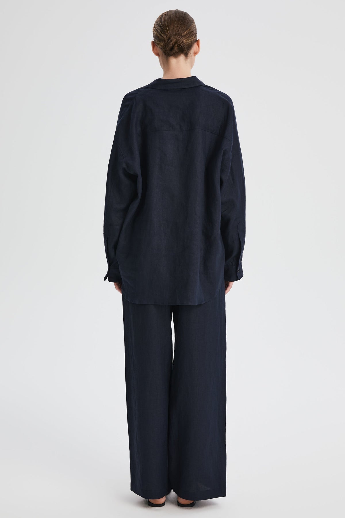 Oversized Linen Button-Up Shirt