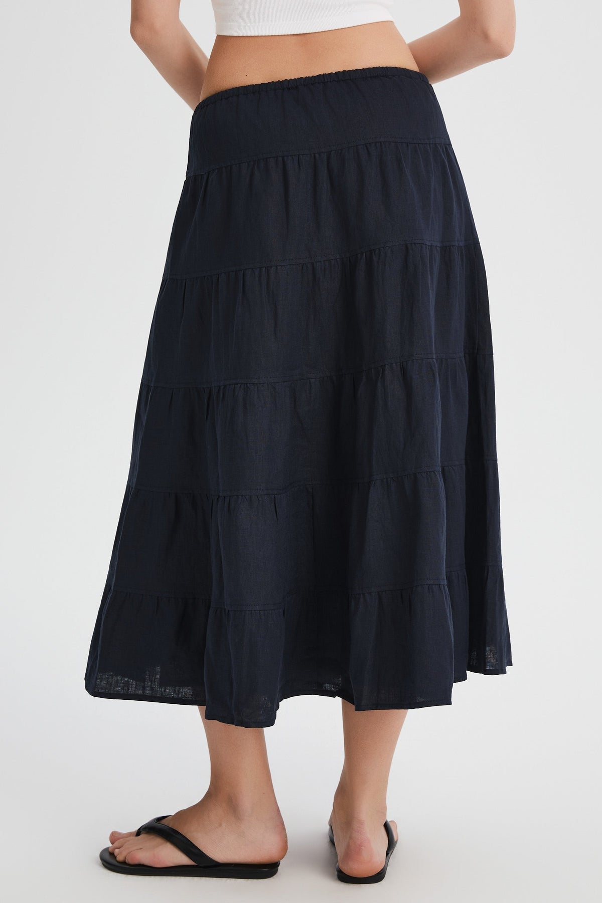 Bouquet Linen Skirt