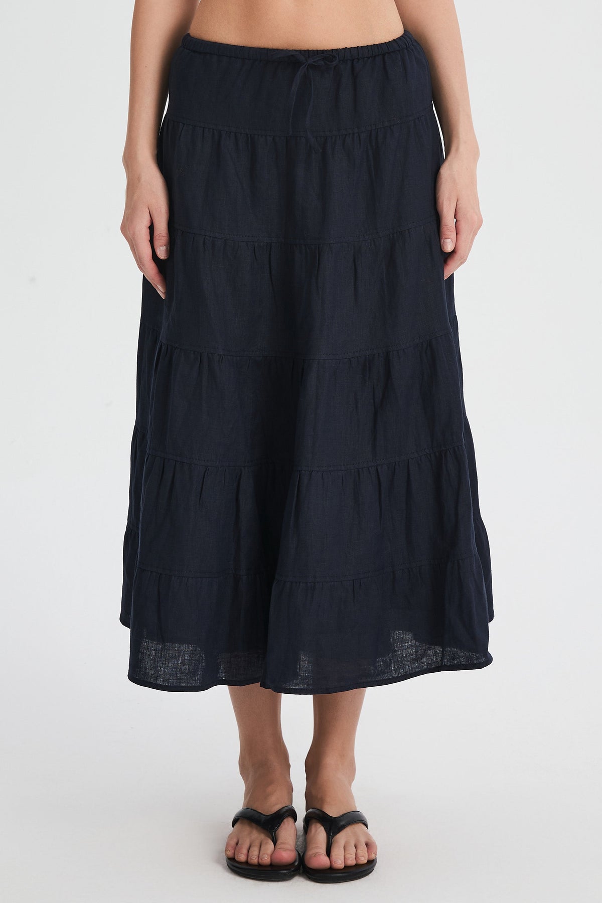 Bouquet Linen Skirt