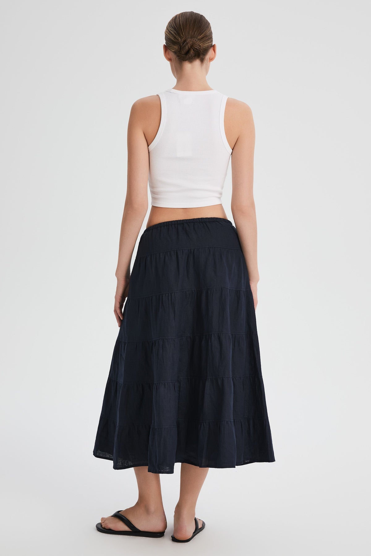 Bouquet Linen Skirt