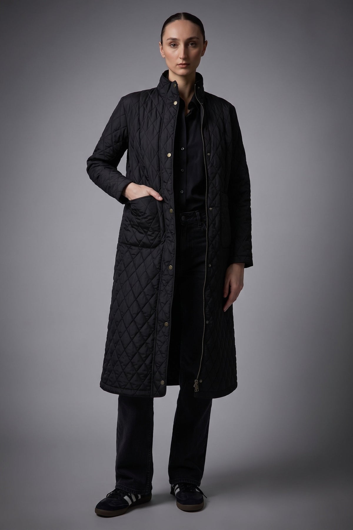 BarnForm Long Lightweight Trench Jacket