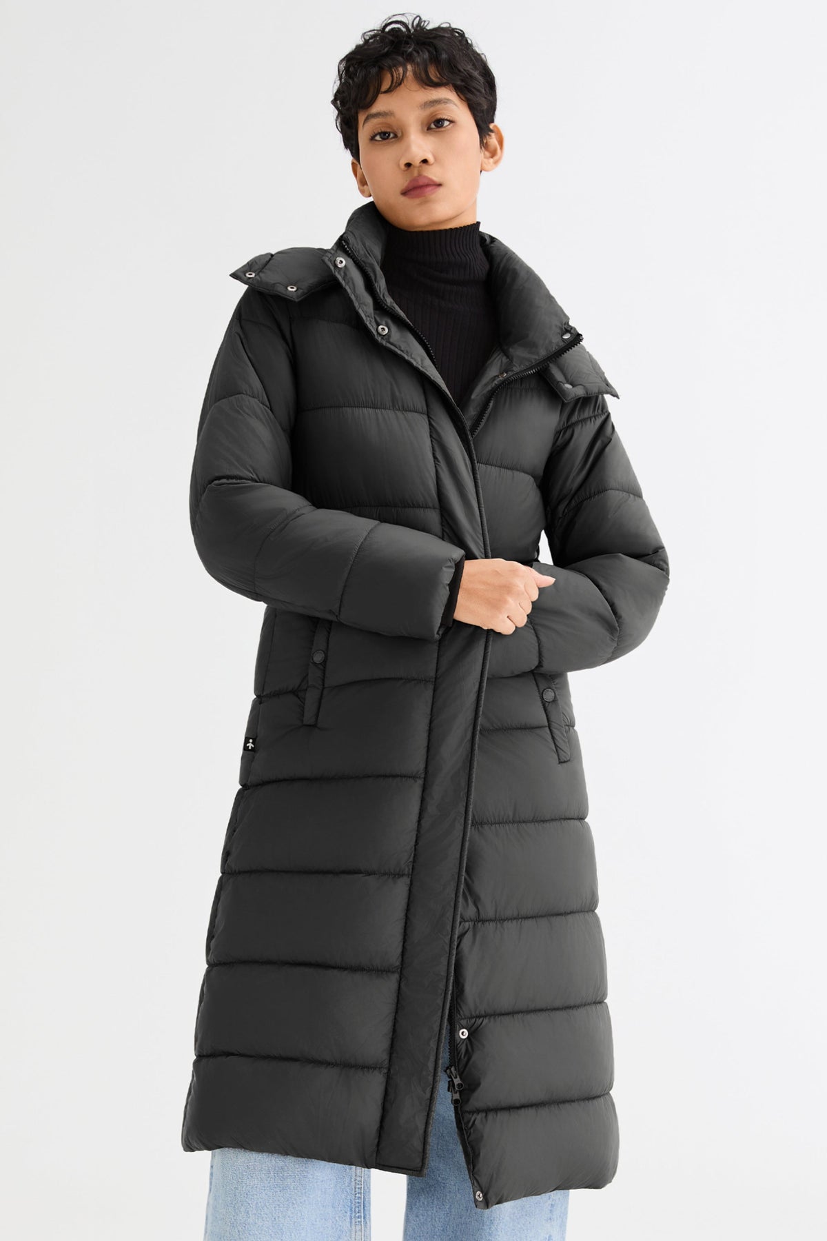 Long Hooded Quilted Lyrella Puffer Jacket