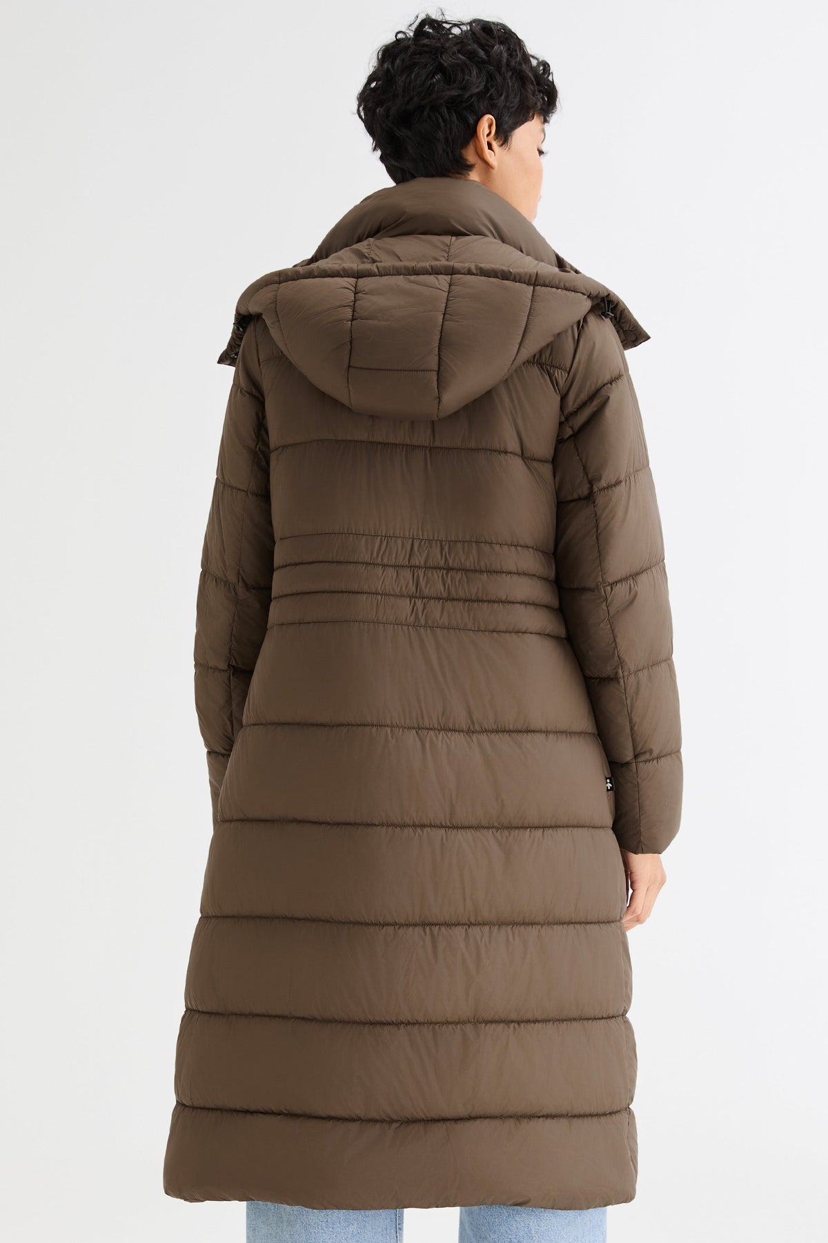 Long Hooded Quilted Lyrella Puffer Jacket