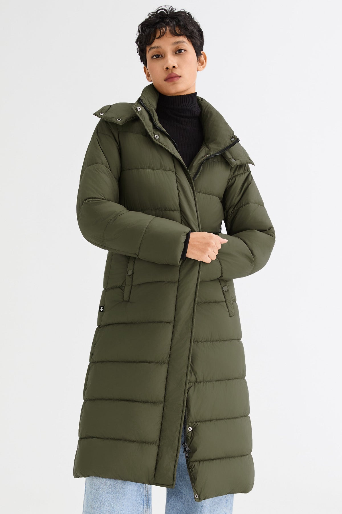 Long Hooded Quilted Lyrella Puffer Jacket