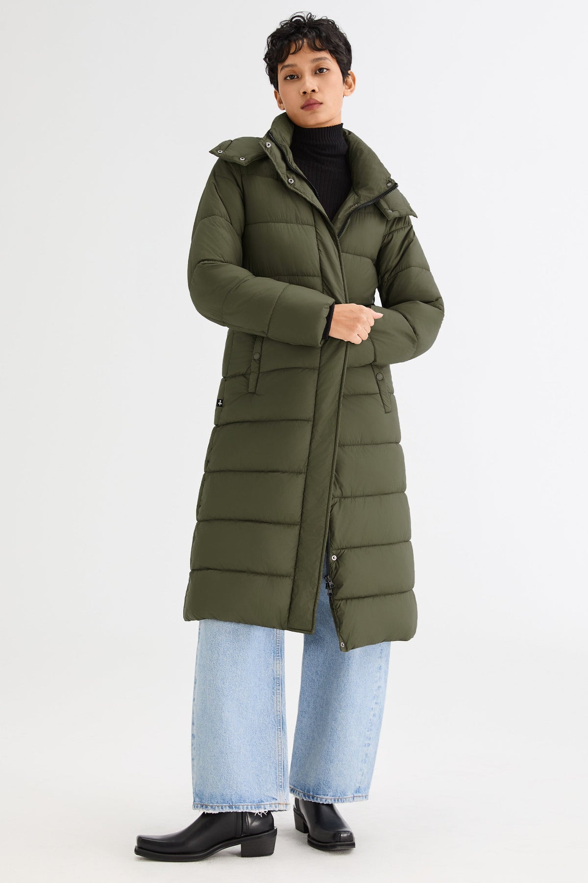Long Hooded Quilted Lyrella Puffer Jacket