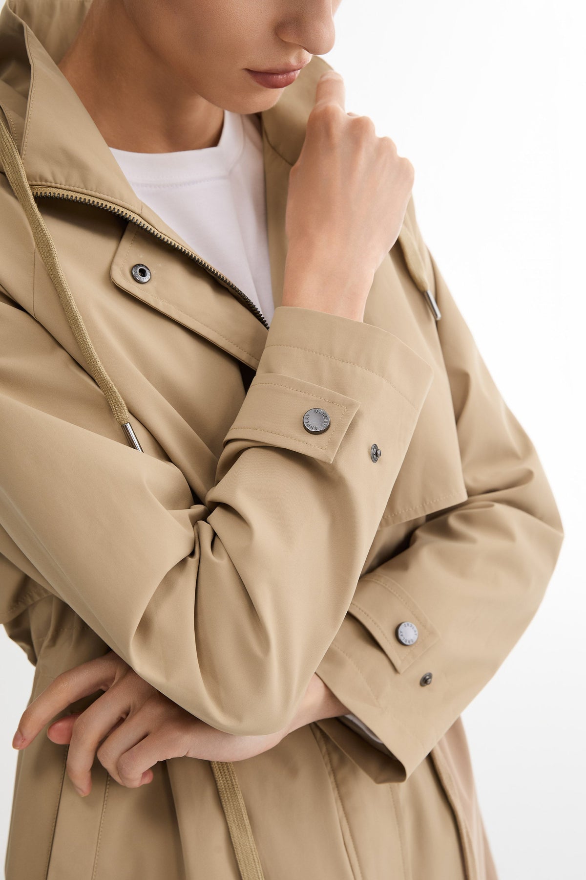 Long Hooded Windbreaker