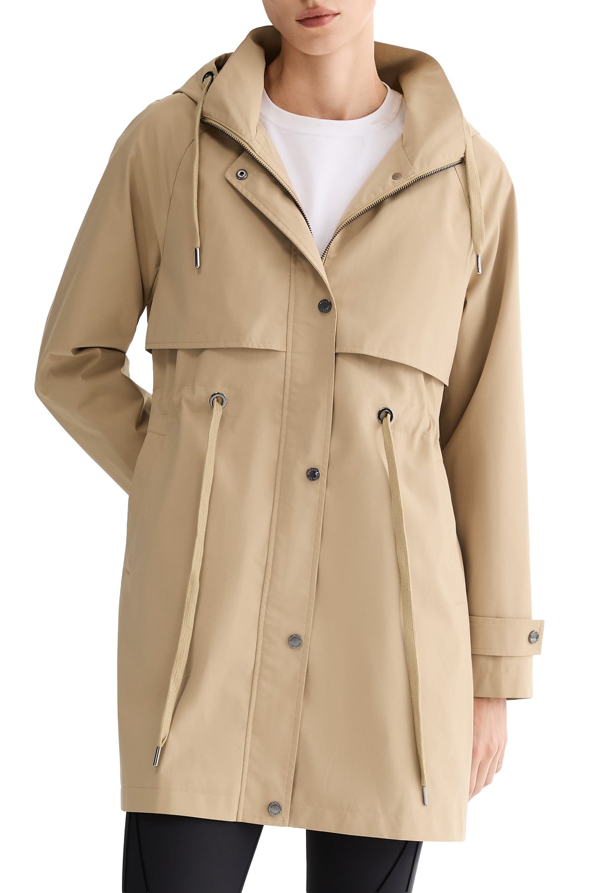 Long Hooded Windbreaker